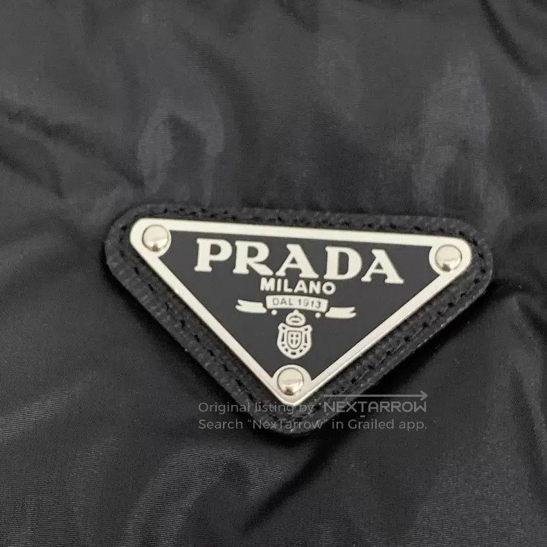 Prada Prada Black triangle stand-up collar single-breasted long- Size XXS / US 00 / IT 34 - 5 Thumbnail
