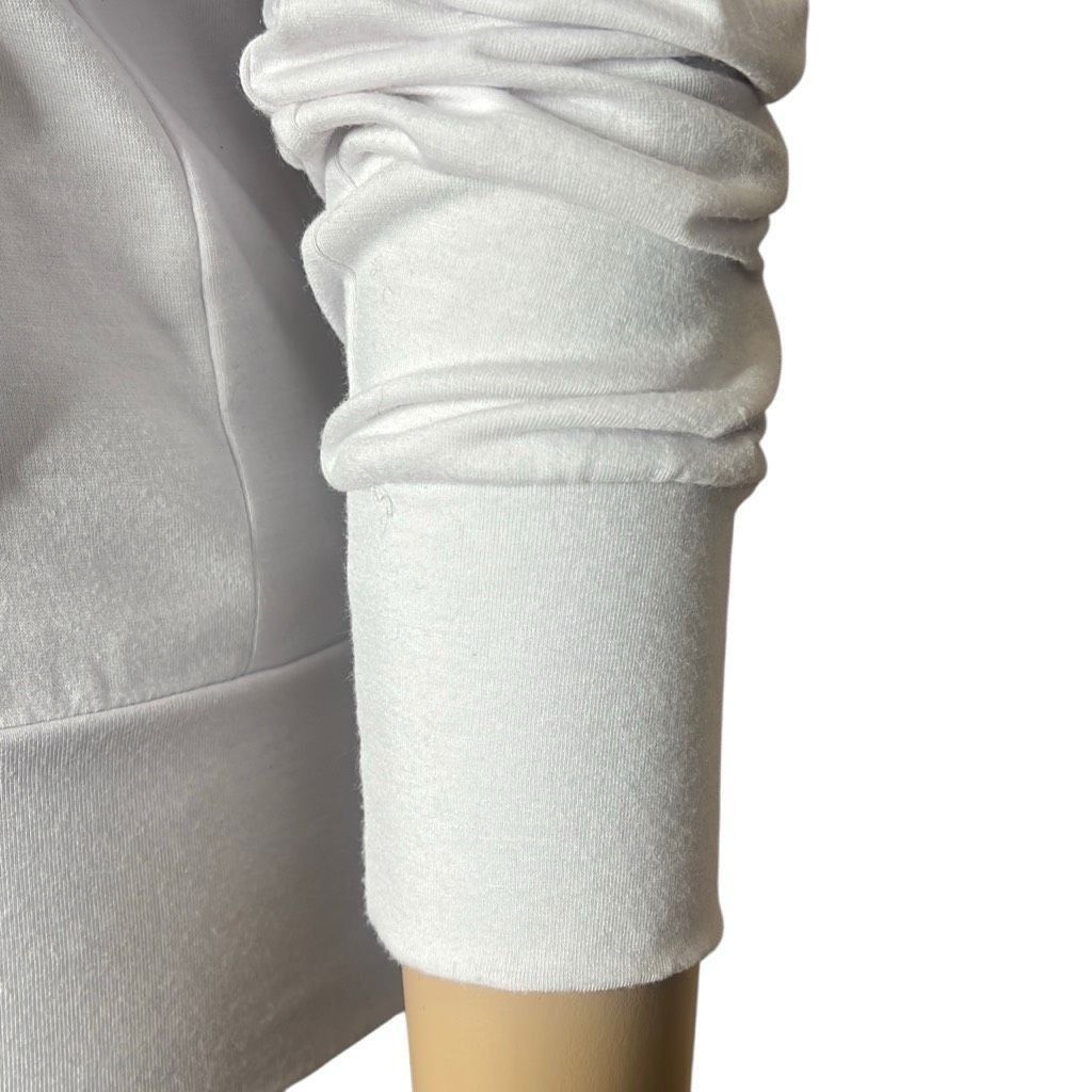 Psycho Bunny Beach Bunny Lounge Unzipped Hoodie Lace White Fitted (309) Size M / US 6-8 / IT 42-44 - 6 Thumbnail
