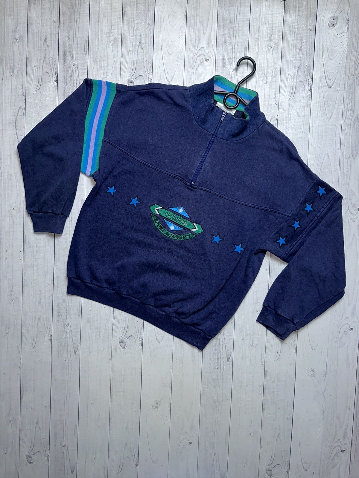 Vintage Vintage adidas track suit sport academy size S logo rare Size US S / EU 44-46 / 1 - 2 Thumbnail