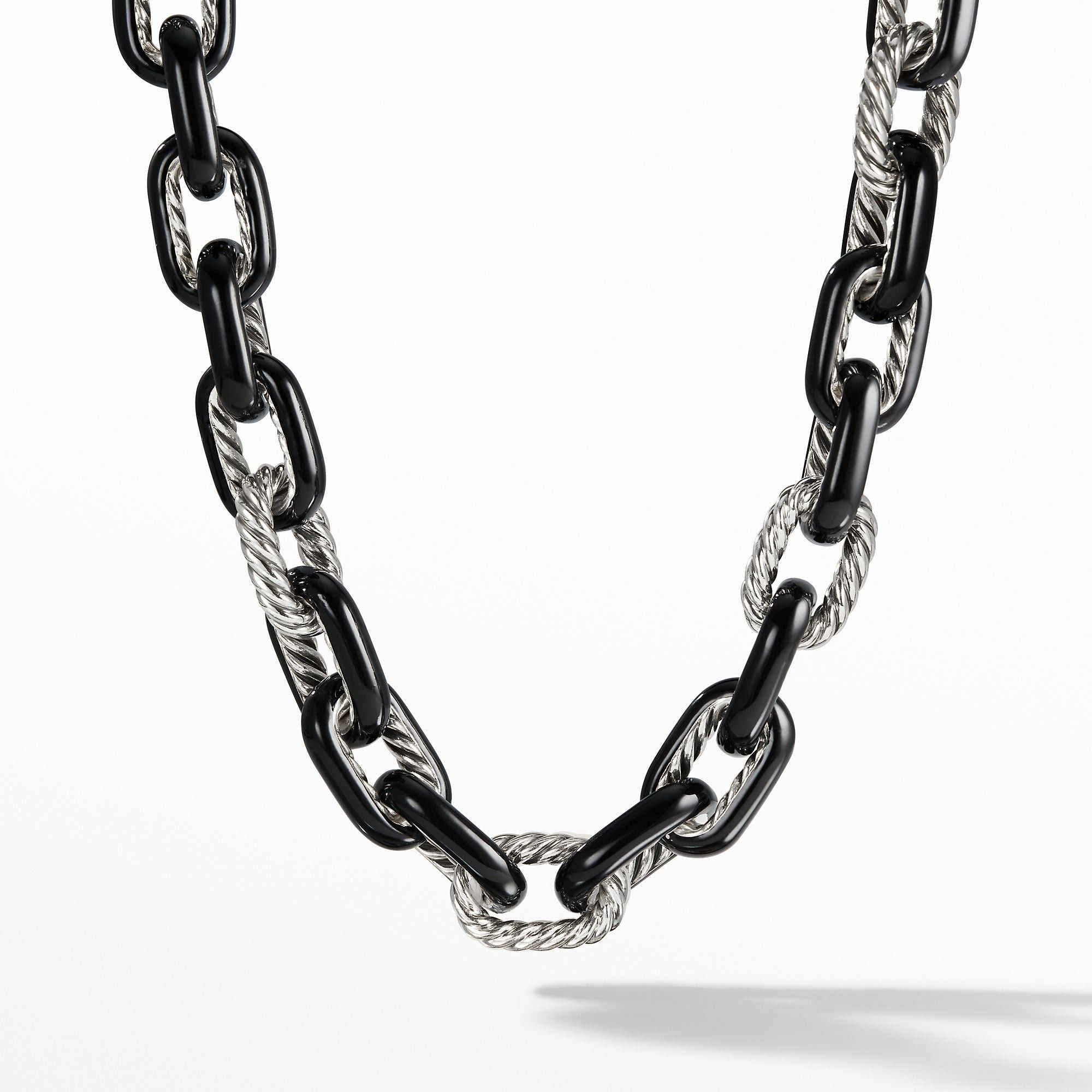 David Yurman o1s1wg111025 N13778 Size:6/ Chain Enamel Necklace in Black Size ONE SIZE - 1 Thumbnail