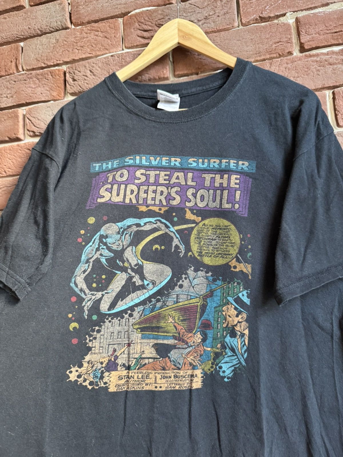 Marvel Comics Rare Marvel 00s Silver Surfer Vintage Cartoon Tee Dc Comics Size US L / EU 52-54 / 3 - 2 Thumbnail