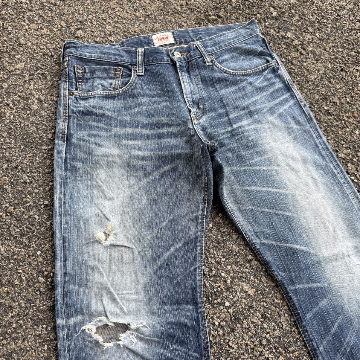 Edwin VINTAGE EDWIN FADED RIPPEP JEAN DENIM PANTS Size US 36 / EU 52 - 5 Thumbnail