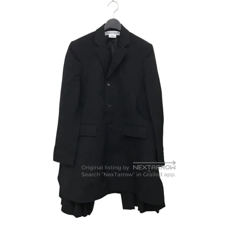 Comme Des Garcons Side Pleat Jacket Overcoat