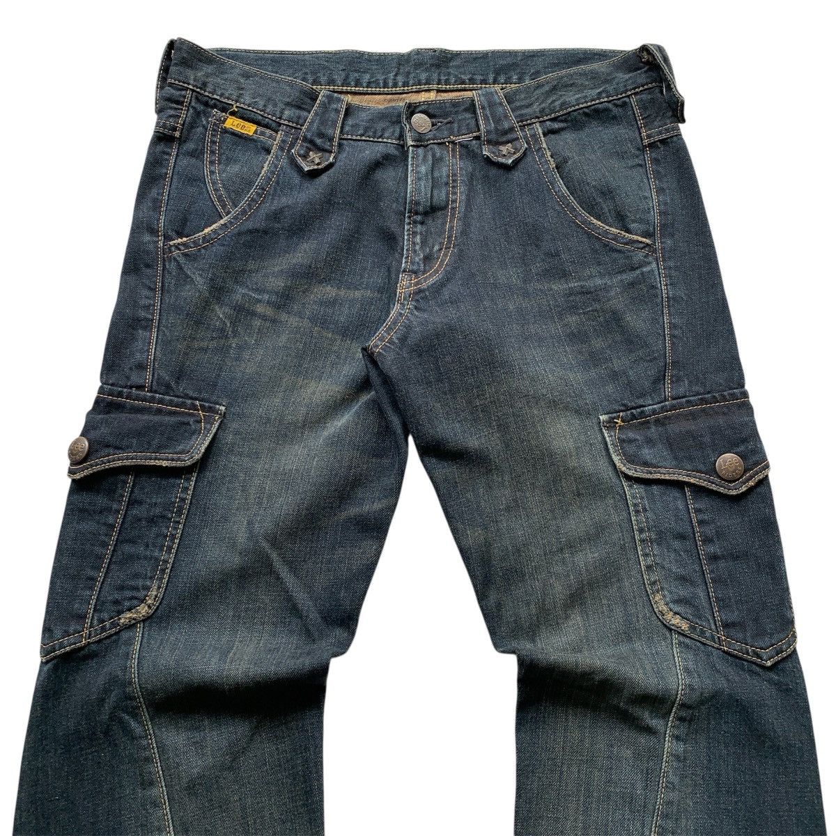 Japanese Brand Lee Riders Spiral ifsix LGB GOA Bootcut Flared Jeans Size US 30 / EU 46 - 3 Thumbnail