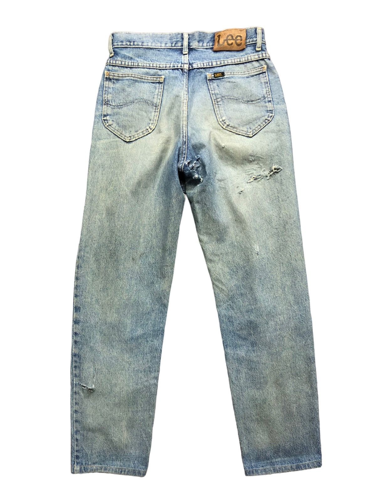 If Six Was Nine × Le Grande Bleu (L.G.B.) × Lee Vintage Lee Riders Distressed Jeans Made in USA Size US 30 / EU 46 - 9 Thumbnail