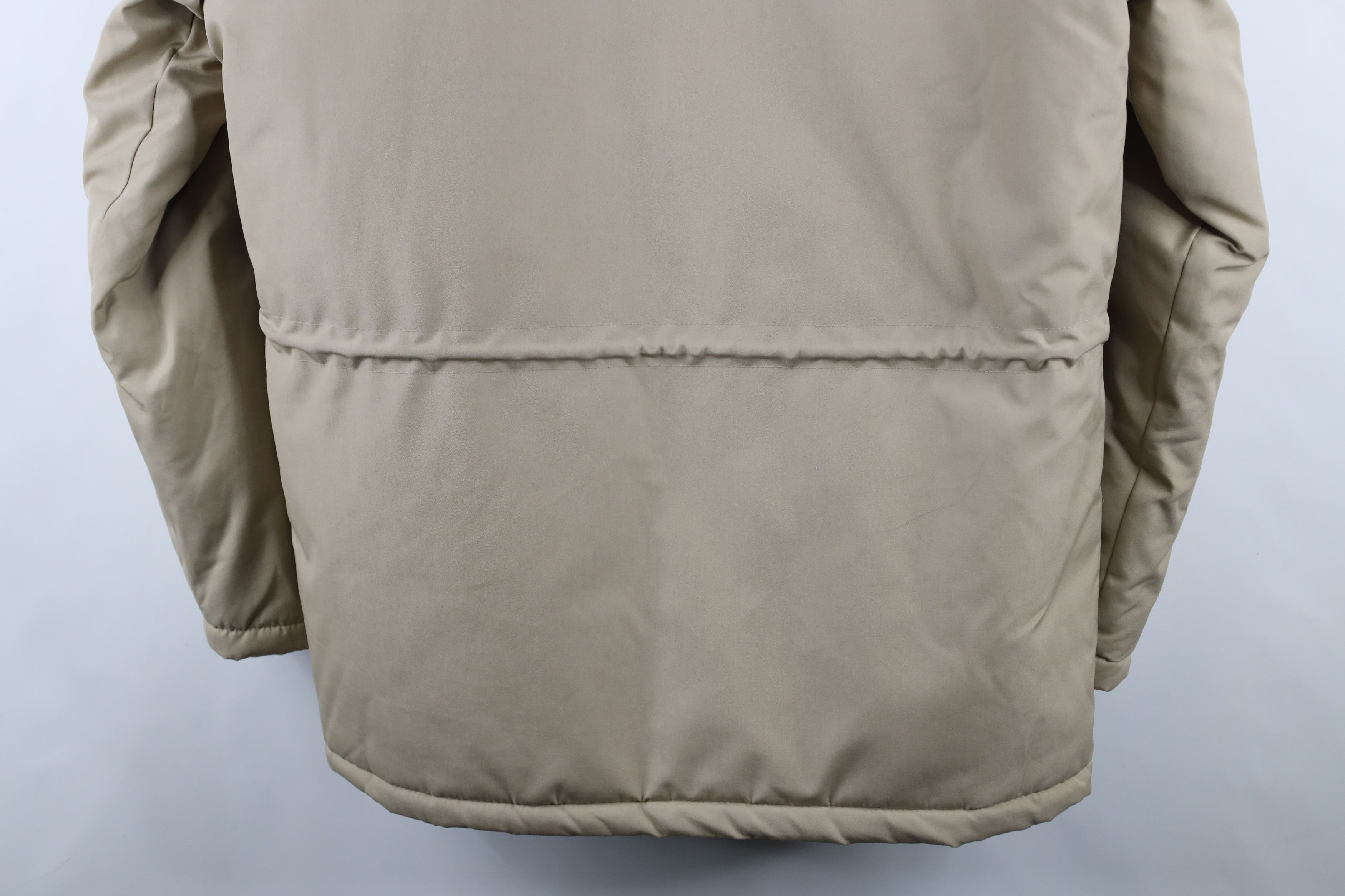 Vintage Vintage 90s Streetwear Hooded Puffer Parka Jacket Tan Size US M / EU 48-50 / 2 - 16 Thumbnail