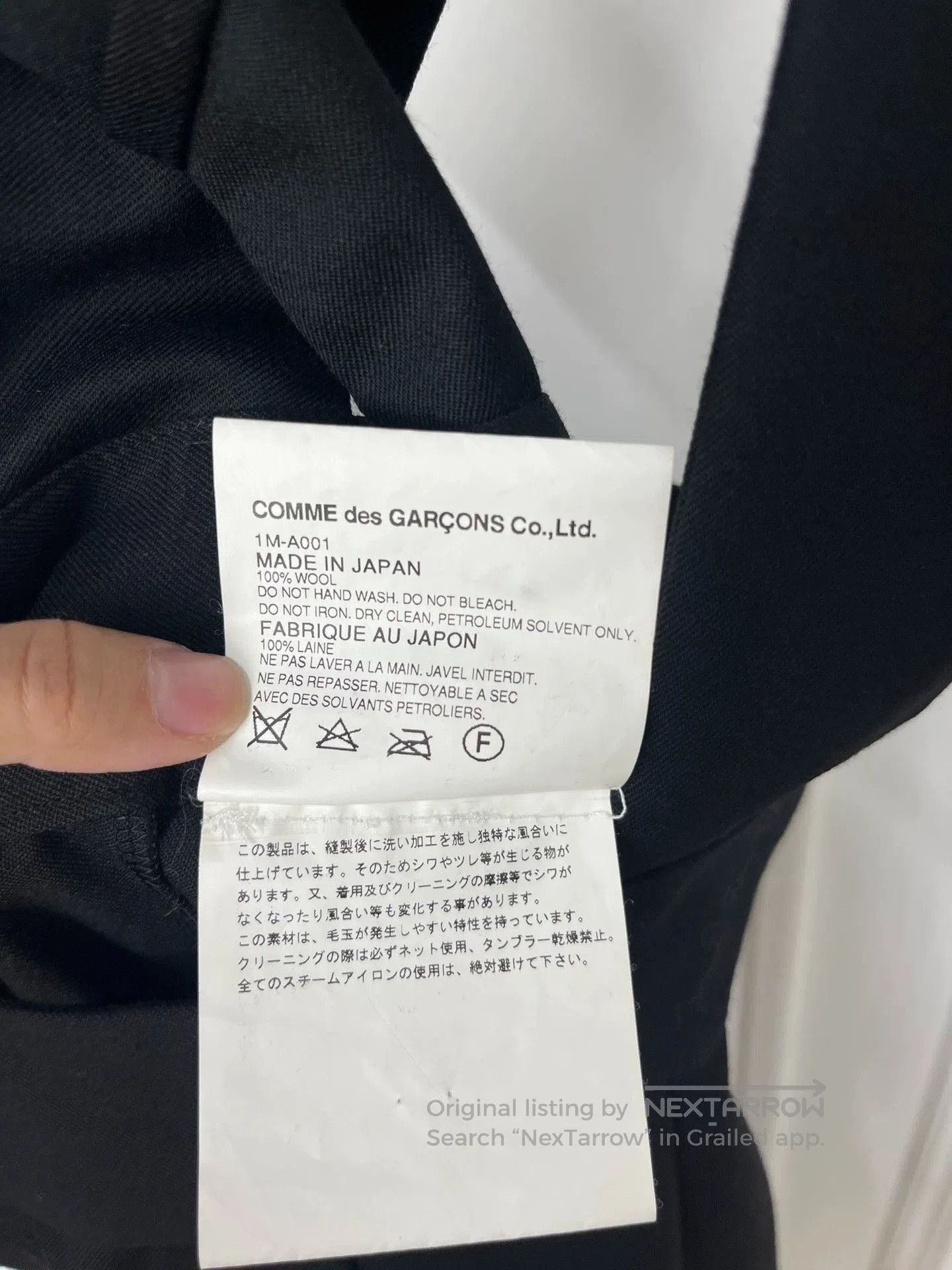 Comme des Garcons Comme des Garcons Wool Suspender Dress. Size US 26 / EU 42 - 3 Thumbnail