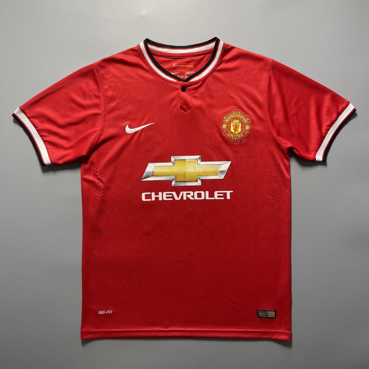 Nike × Vintage MAN UNITED NIKE 2014/2015 FOOTBALL HOME JERSEY #26 KAGAWA Size US M / EU 48-50 / 2 - 2 Thumbnail