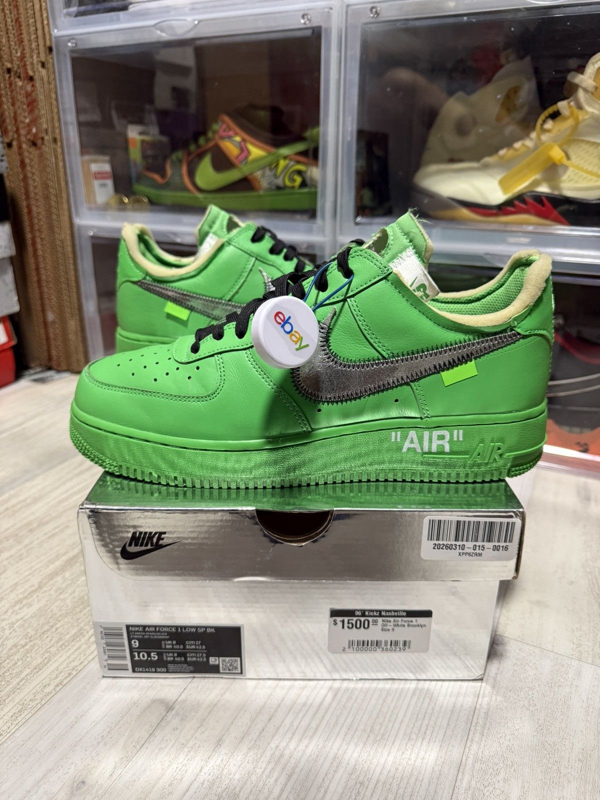 Nike × Off-White Off-White Nike Air Force 1 Low SP Brooklyn Size US 9 / EU 42 - 1 Thumbnail