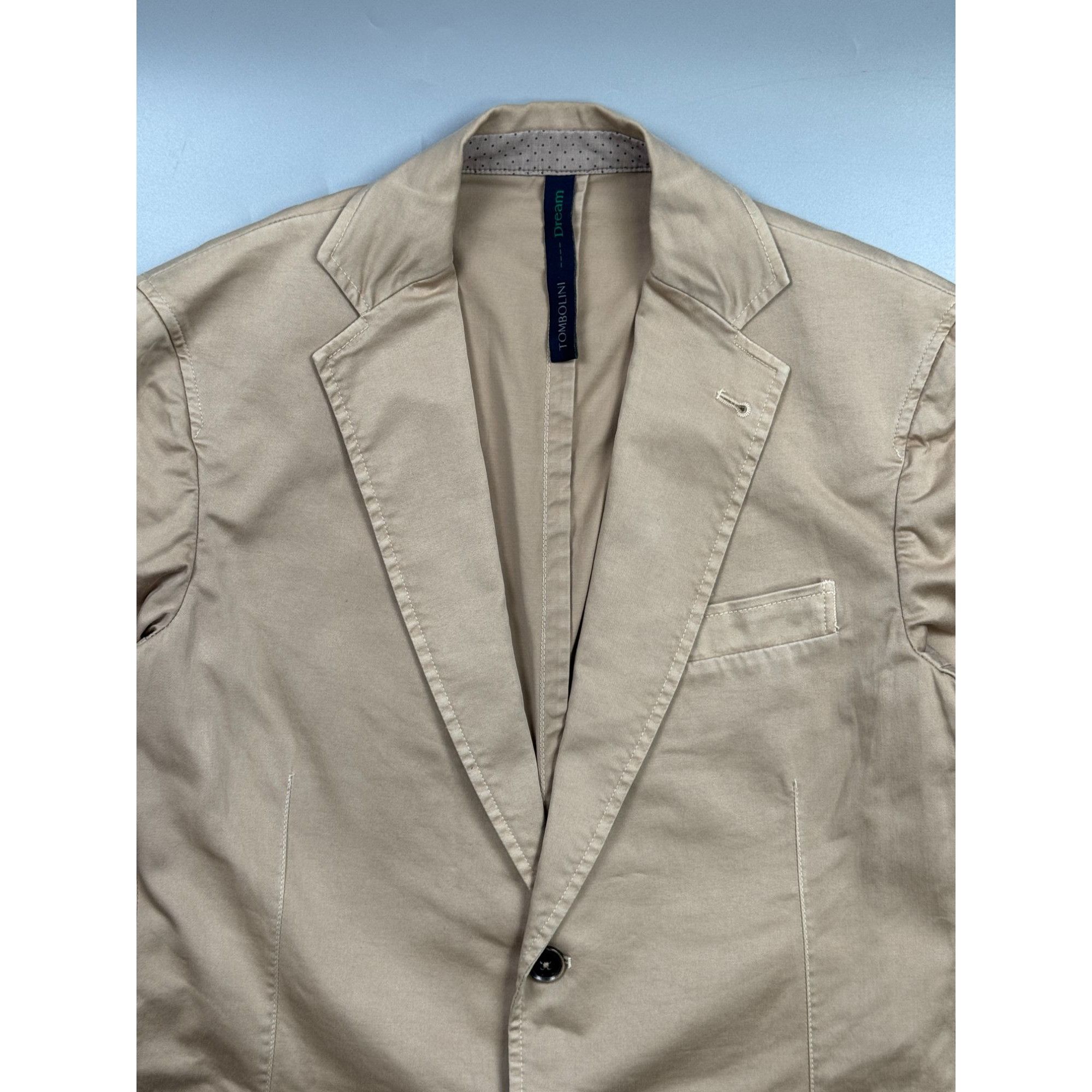 Tombolini Tombolini Cotton Twill 2 Button Blazer (Y1225) Size 40R - 3 Thumbnail