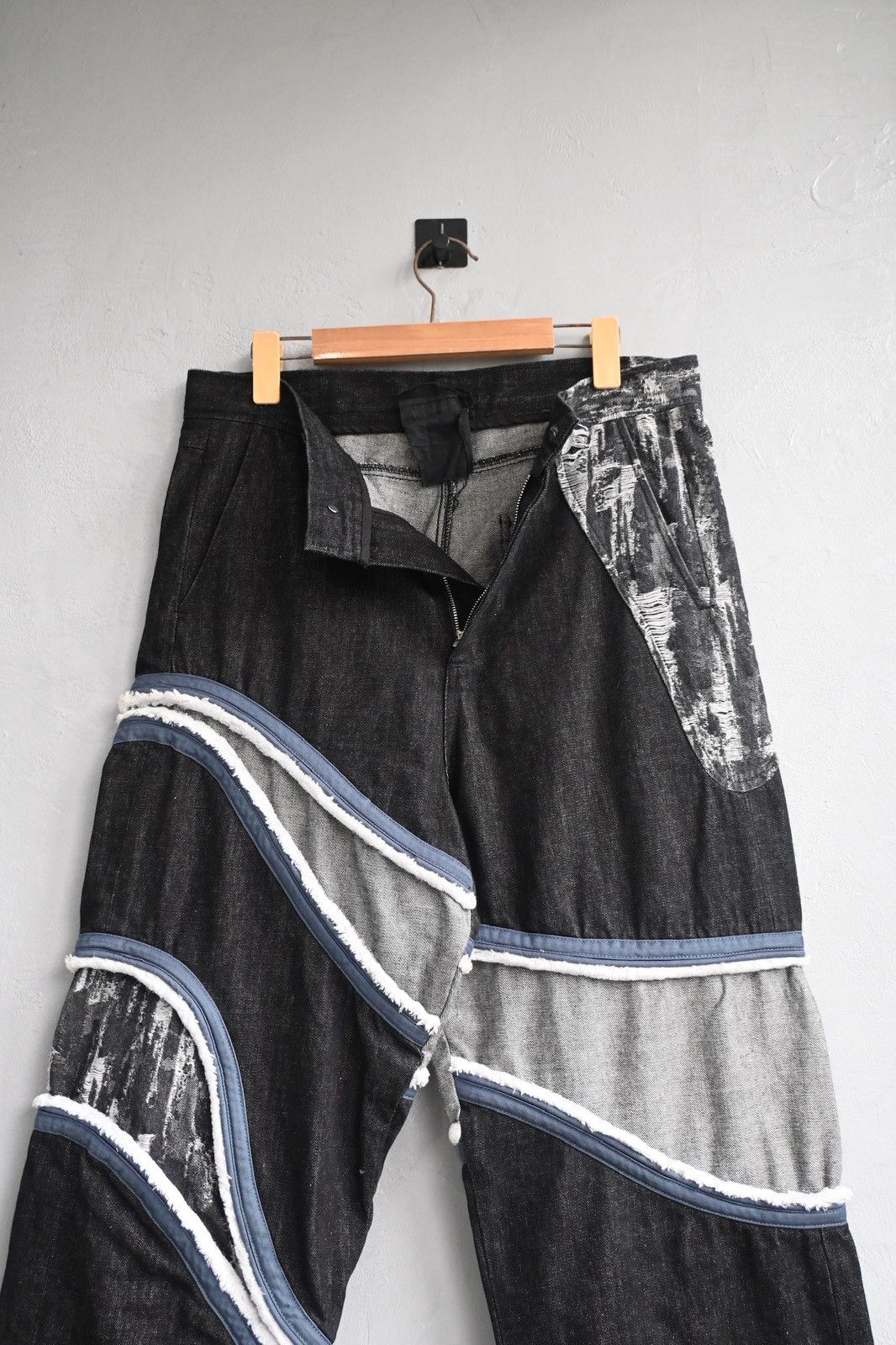 Kusikohc Kusikohc heavy denim pant with white striped Size US 33 - 5 Thumbnail