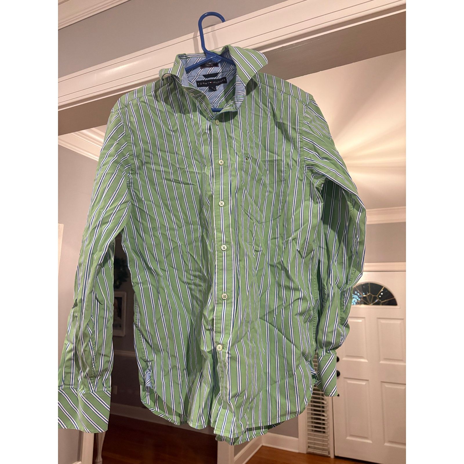 Tommy Hilfiger Tommy Hilfiger Trim Fit Men’s Button-Down Shirt – Size M Size US M / EU 48-50 / 2 - 2 Thumbnail