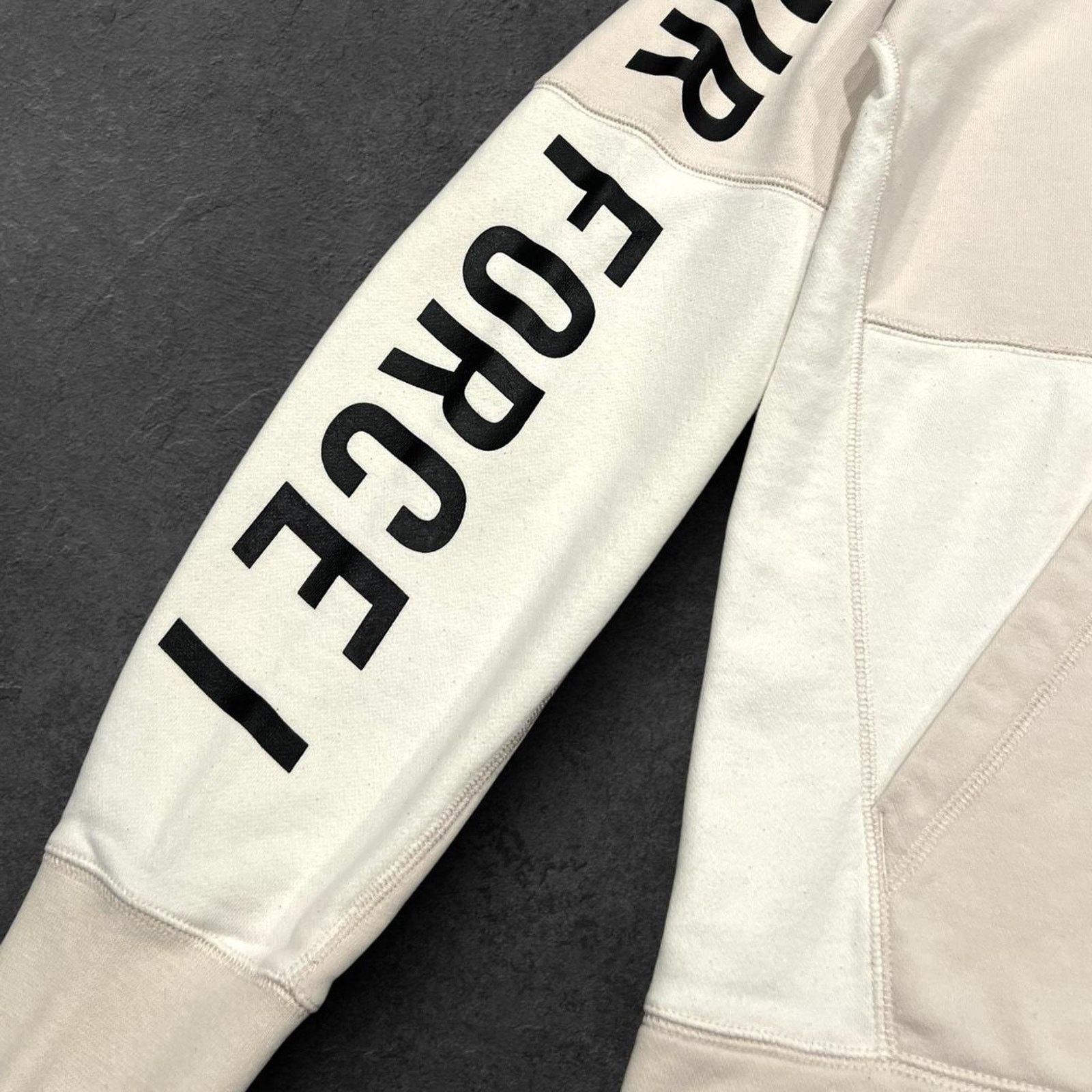 Nike Nike Air Force 1 Full Zip Cream Colored Full Zip Hoodie Size US L / EU 52-54 / 3 - 2 Thumbnail