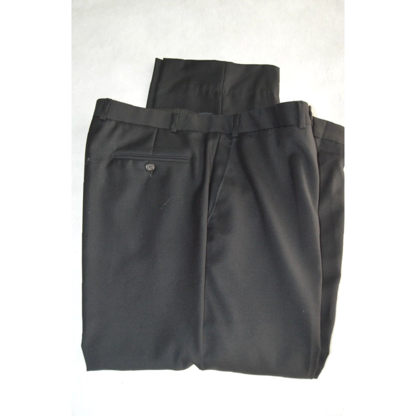 Ralph Lauren Lauren Ralph Lauren Pants Men 38 Regular Black Wool Dress Pants Flat Front Button Zipper Pockets Solid Inseam 28 Mens Size US 38 / EU 54 - 3 Thumbnail