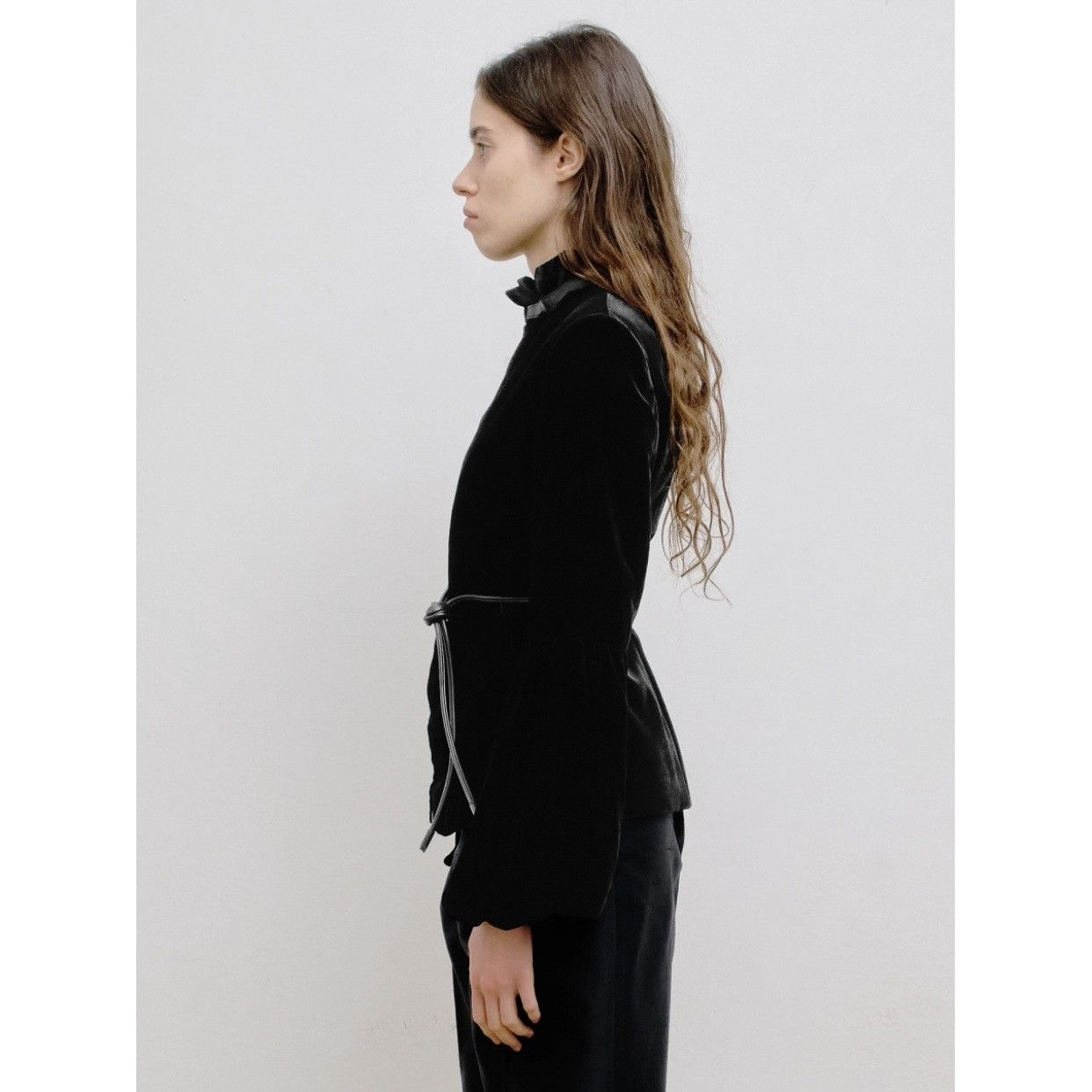 Gucci × Tom Ford Gucci by Tom Ford black velvet jacket with puff sleeves Size S / US 4 / IT 40 - 3 Thumbnail