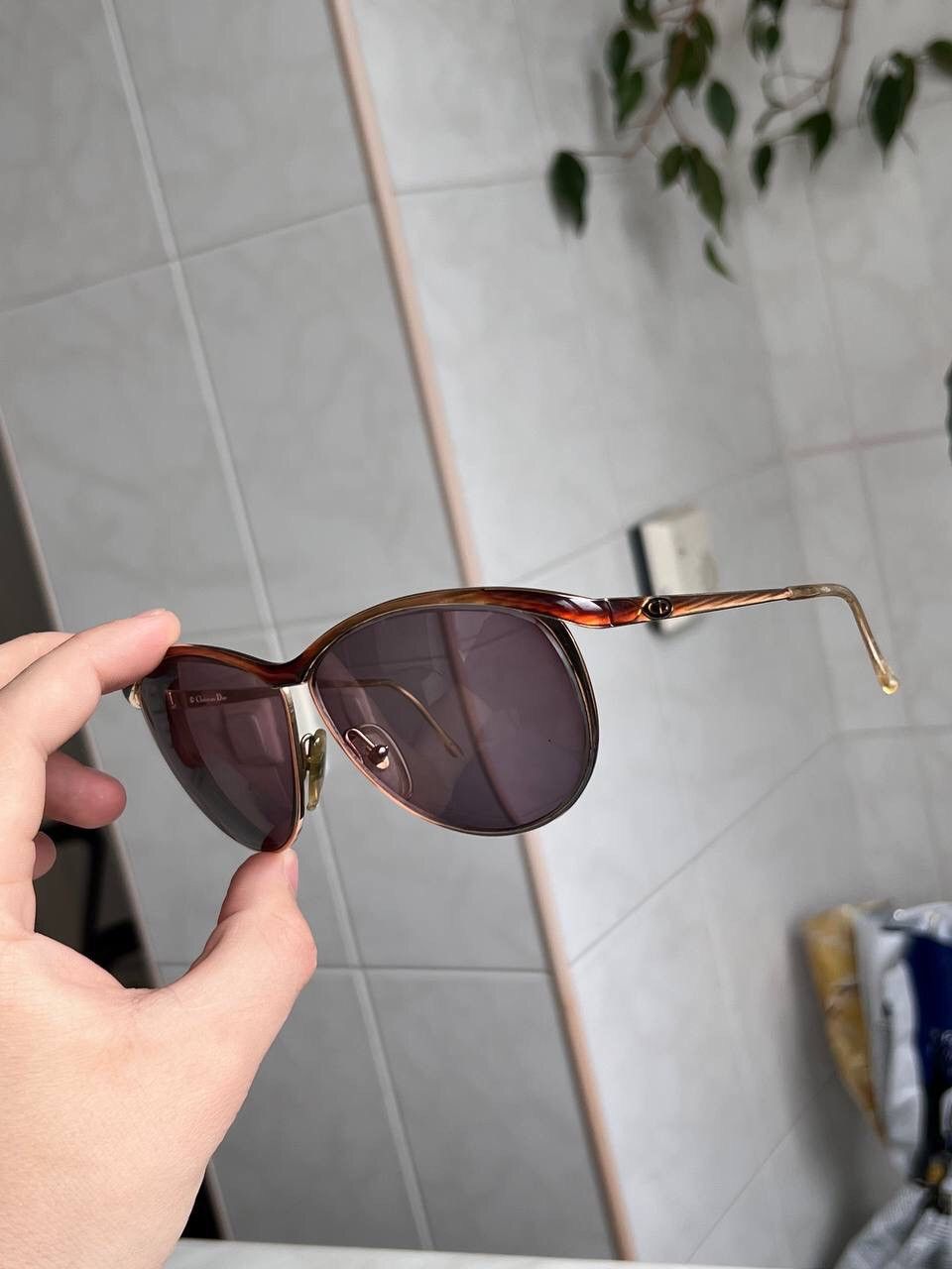 Dior × Vintage Christian Dior Vintage 80s Eyeglasses Austria Metal Frame Size ONE SIZE - 17 Thumbnail