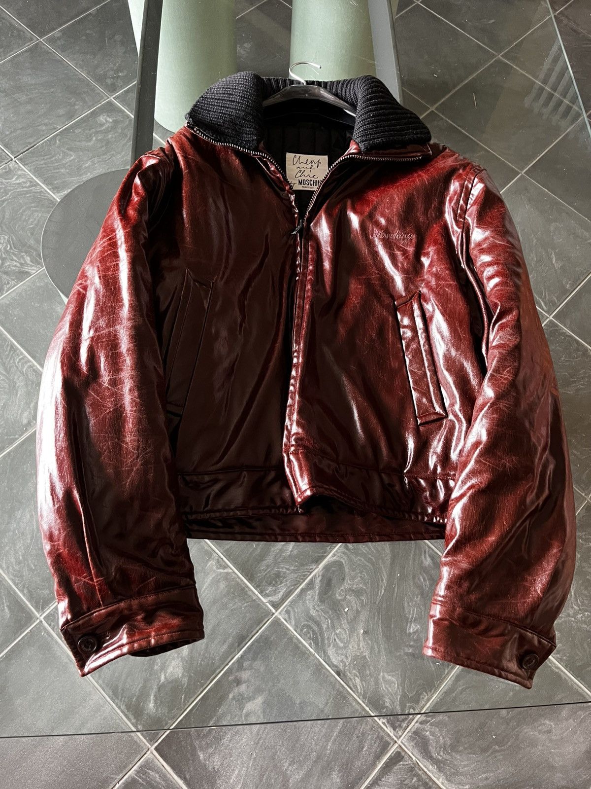 Moschino Burgundy Moschino Archive Jacket Size US M / EU 48-50 / 2 - 3 Thumbnail