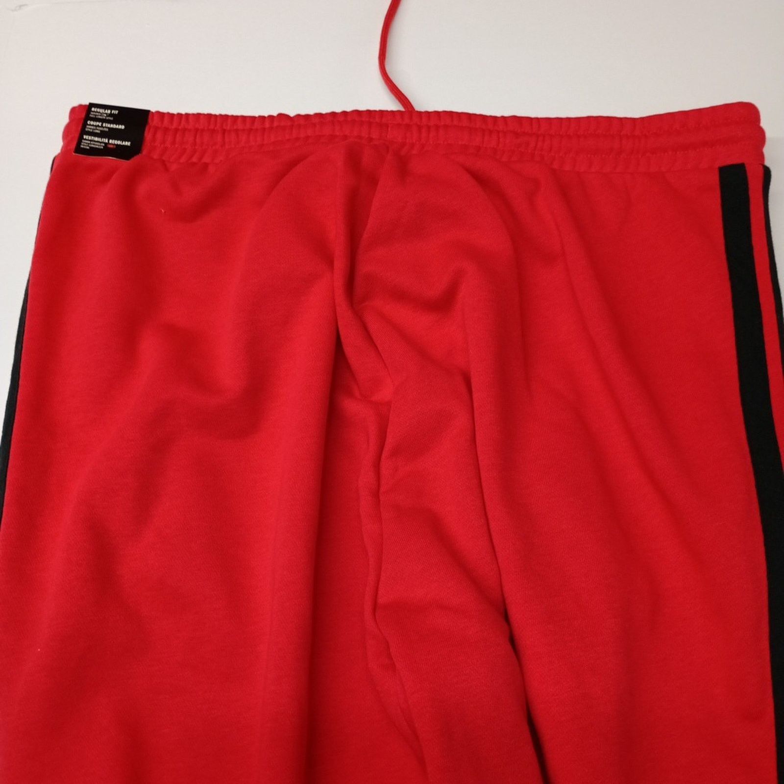 Adidas Adidas XLT Men's Sweatpants Red 3 Stripes French Terry NWT Size US 36 / EU 52 - 9 Thumbnail