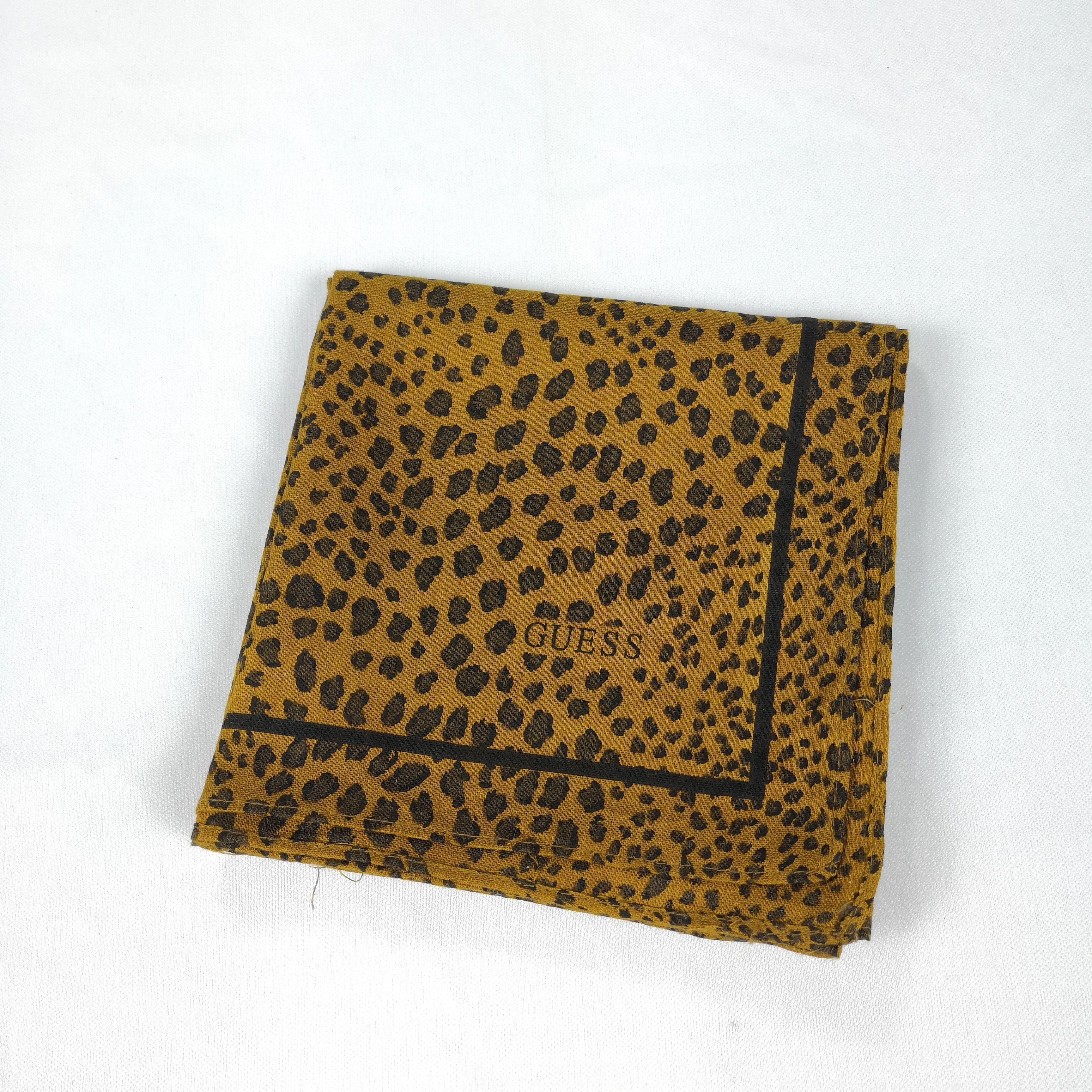 Guess × Vintage Vintage GUESS Bandana Handkerchief Neckerchief Leopard Size ONE SIZE - 4 Thumbnail