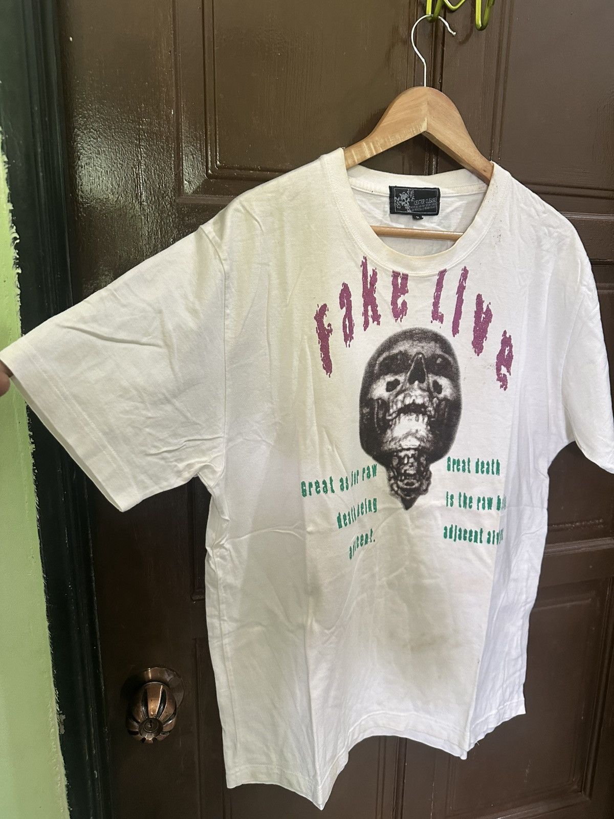 Band Tees × Japanese Brand Vintage Center Clease Punk rock Fake live White shirt Size US XL / EU 56 / 4 - 3 Thumbnail
