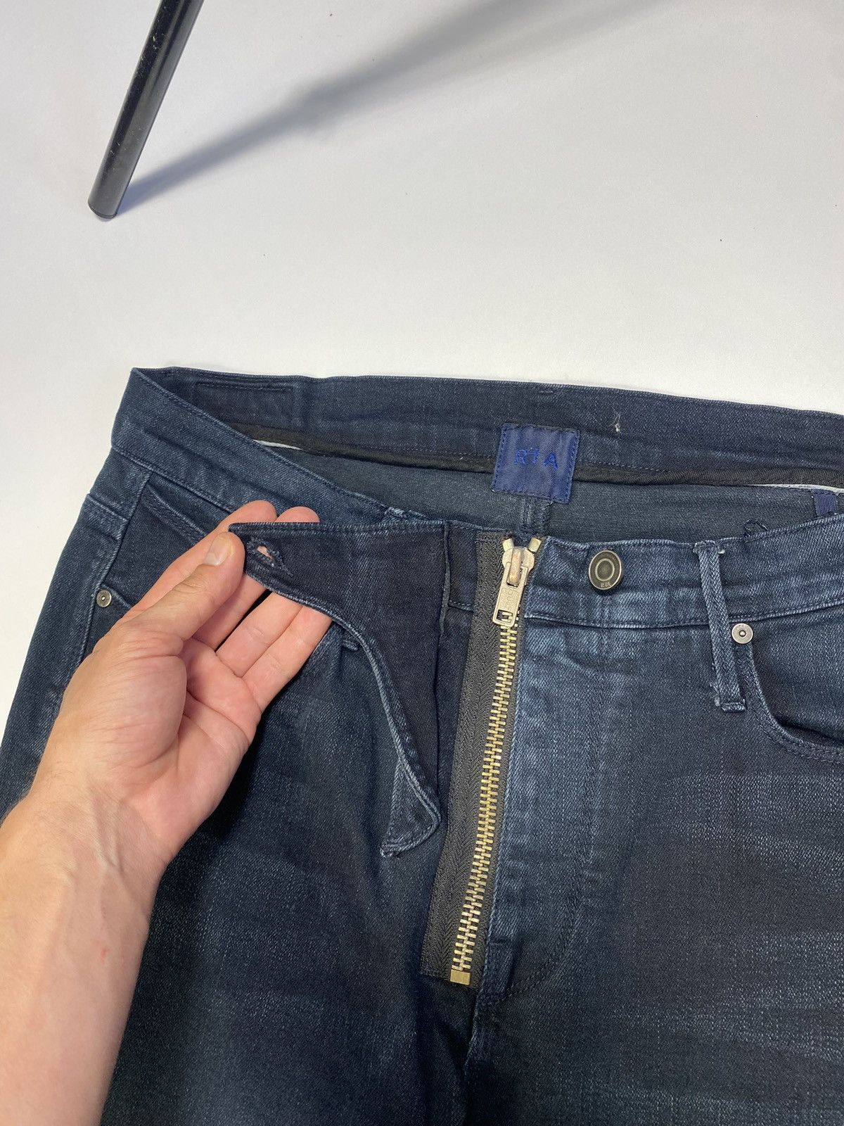 Rta Rta Small Black Spell Navy Denim Skinny Jeans Size 30 Size US 30 / EU 46 - 6 Thumbnail