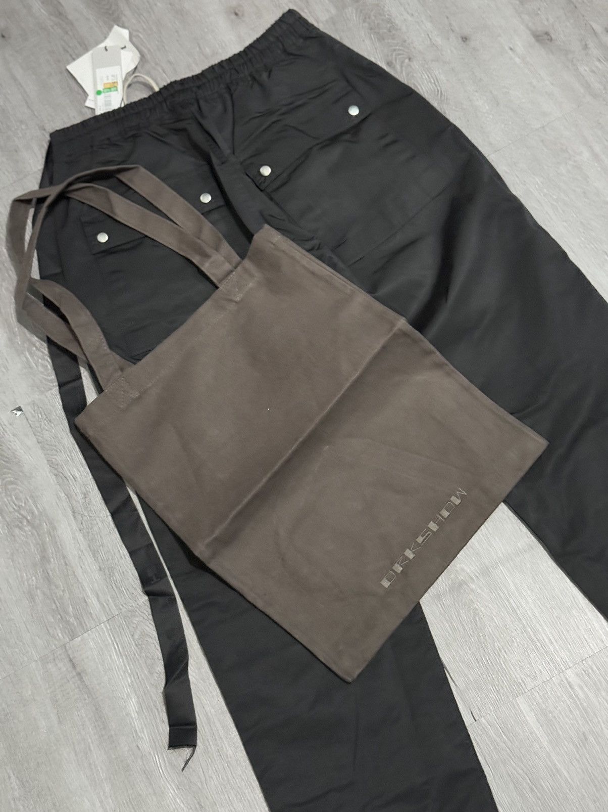 Rick Owens × Rick Owens Drkshdw Rick Owens Drkshdw Geth Bela Pants Black Size US 31 - 11 Thumbnail