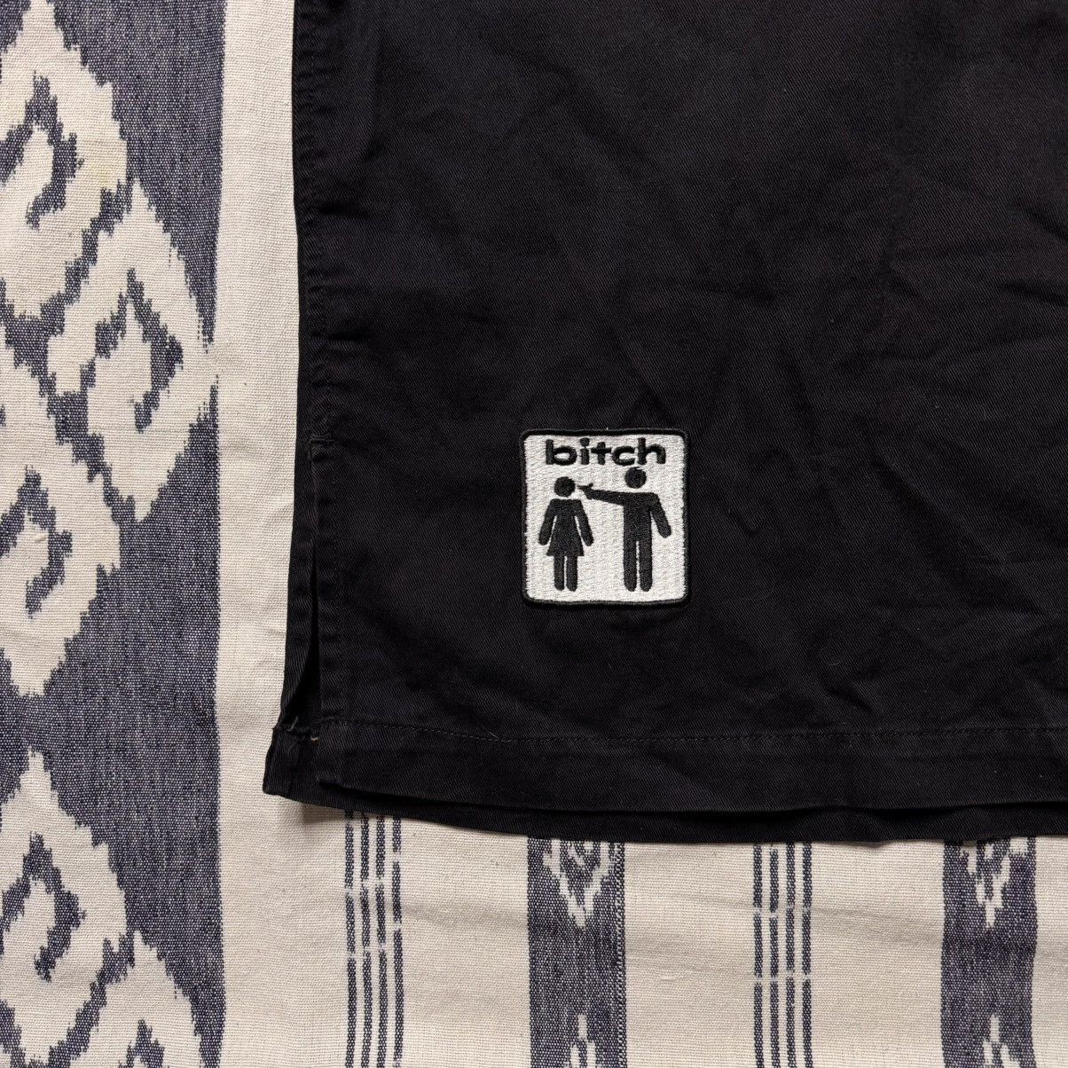 Vintage Vintage 90's Bitch Skateboard Bowling Shirt Size US XL / EU 56 / 4 - 4 Thumbnail