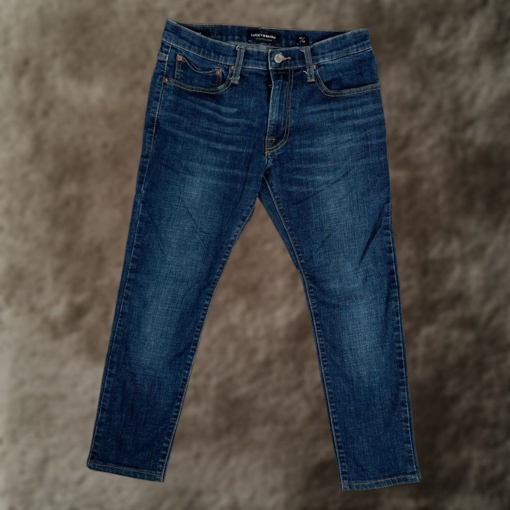Lucky Brand Lucky Brand Jeans Women Slim Taper Blue 30 Inseam 26 Stretch Denim Ankle Pocket Zip 105 Slim Taper Vintage No Mens Womens Size 30" / US 8 / IT 44 - 1 Thumbnail