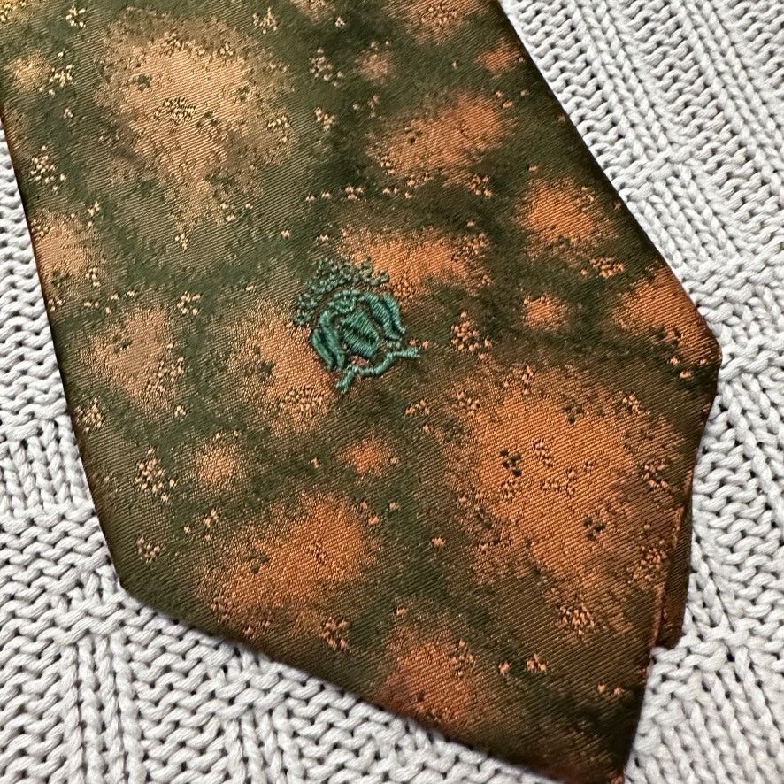 Oleg Cassini Vintage Oleg Cassini green and bronze starburst abstract tie Size ONE SIZE - 2 Thumbnail