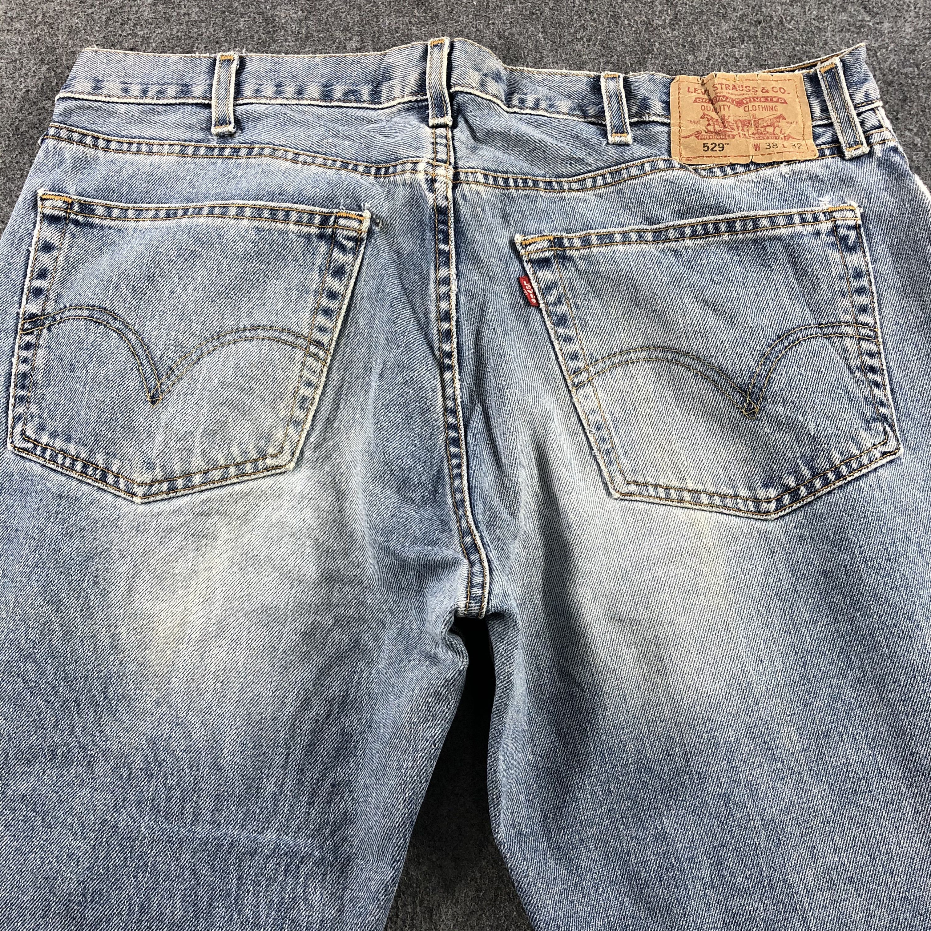 Levi's Vintage Blue Wash Levis 529 Jeans-J2341 Size US 38 / EU 54 - 4 Thumbnail
