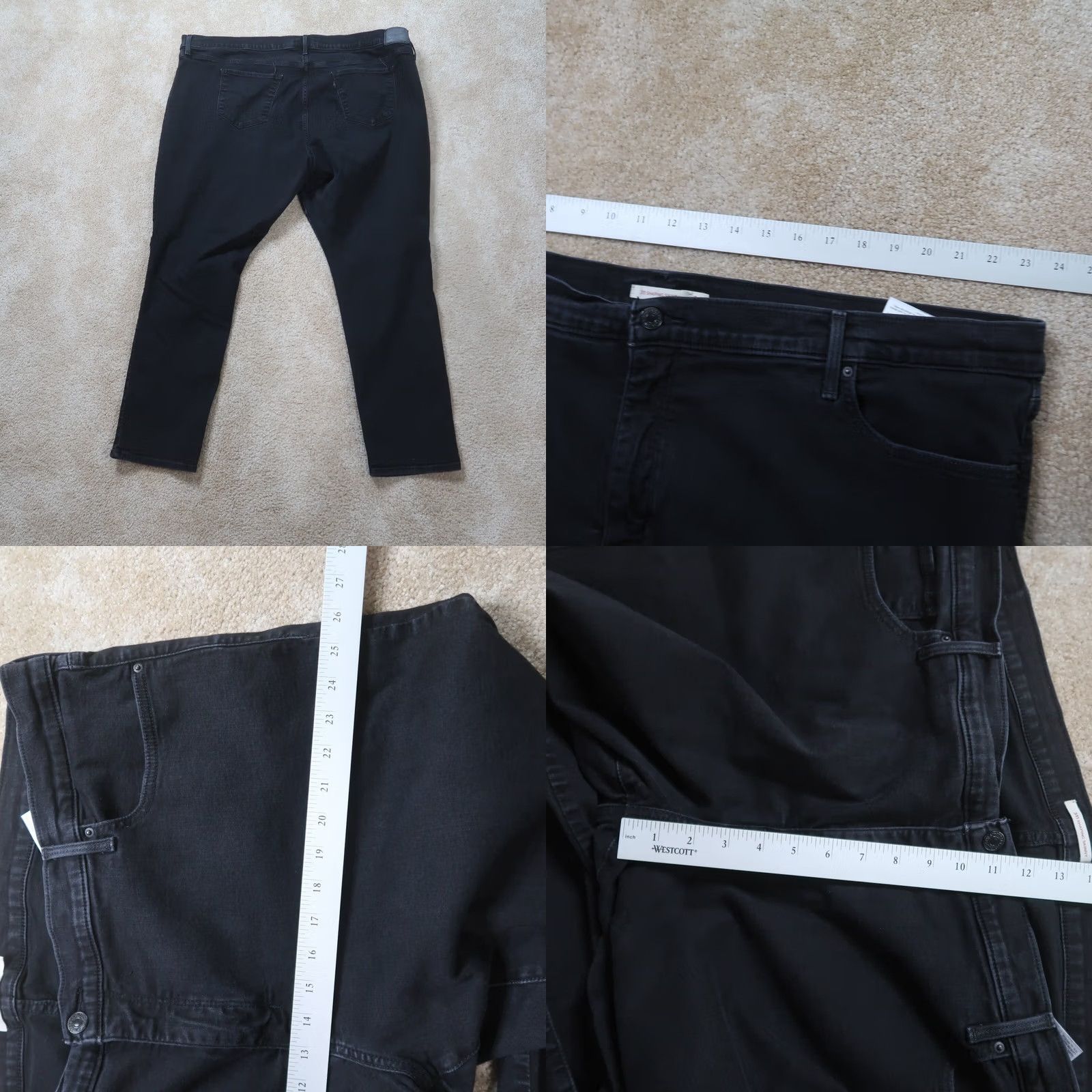 Levi's Levi's 311 Shaping Skinny Jeans Womens 26W Black Stretch Denim Size 26" / US 2 / IT 38 - 8 Thumbnail