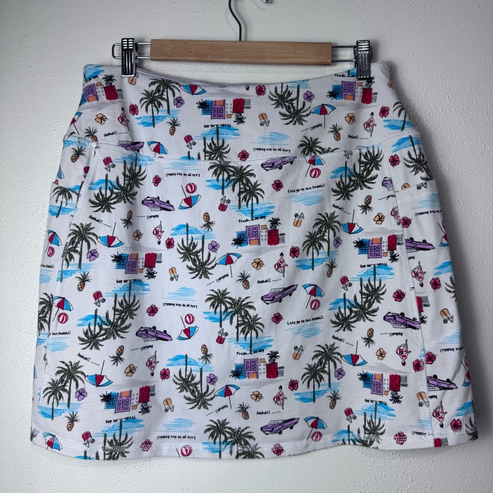 Other intro Hawaiian Print Pull On Skort Women’s Size Medium Size 29" - 7 Thumbnail
