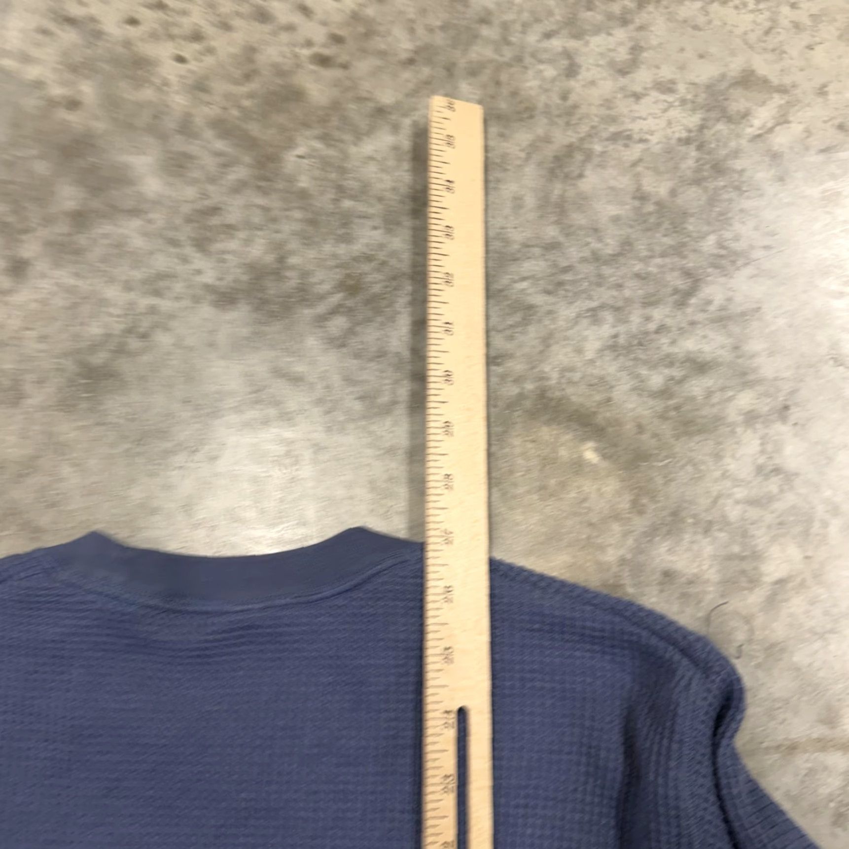 Uniqlo Uniqlo Shirt Mens Small Blue Waffle Knit Long Sleeve Thermal Crewneck Tee Size US S / EU 44-46 / 1 - 5 Thumbnail