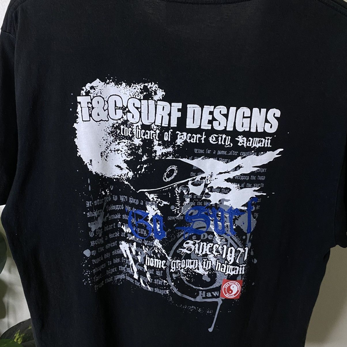 Vintage Y2K T&C Surf Seditonaries Poem Cyber Gothic Punk Design Size US L / EU 52-54 / 3 - 2 Thumbnail