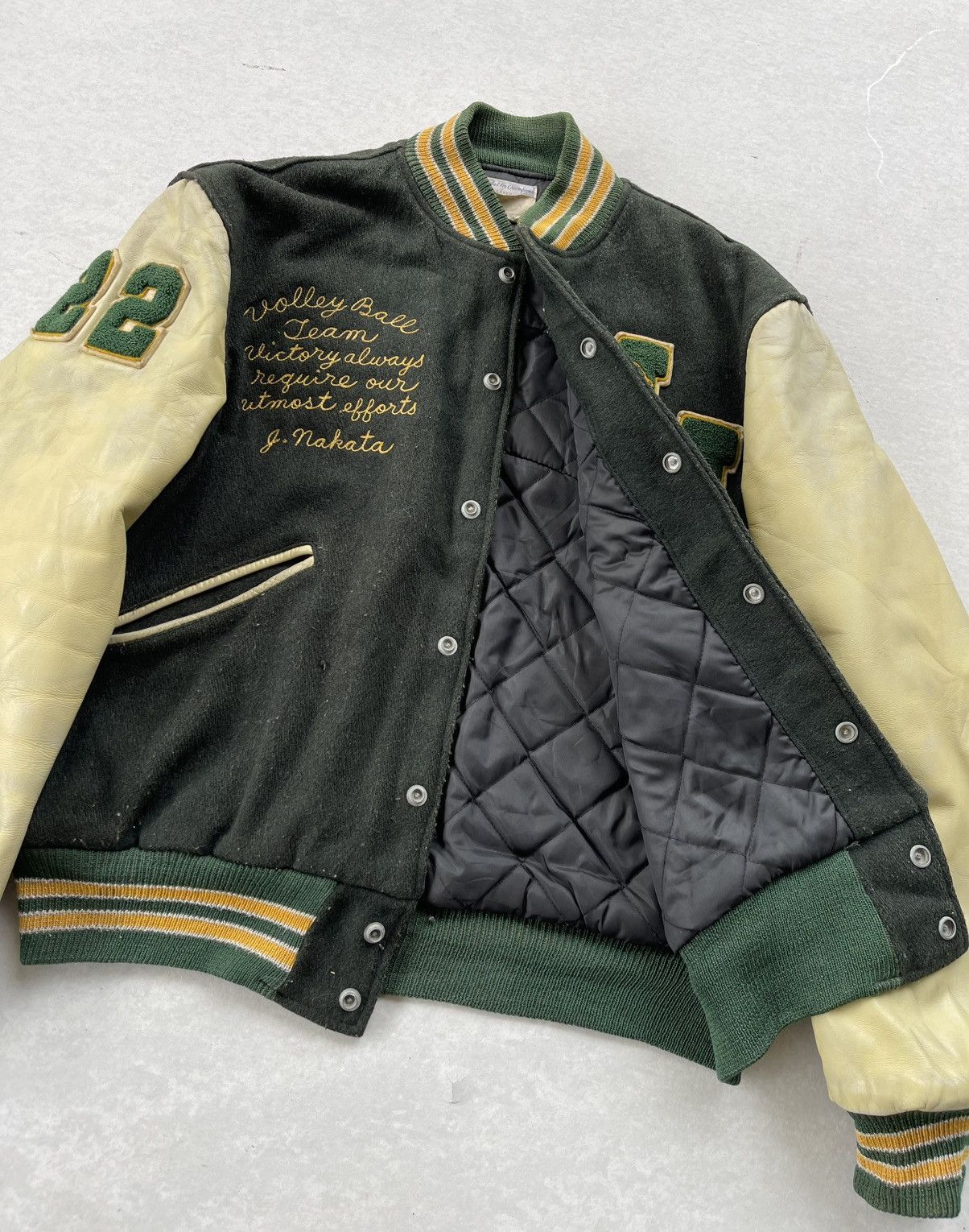 Hysteric Glamour 🔥RARE🔥VINTAGE 80s BUTWIN USA LEATHER SLEEVE VARSITY JACKET Size US L / EU 52-54 / 3 - 11 Thumbnail