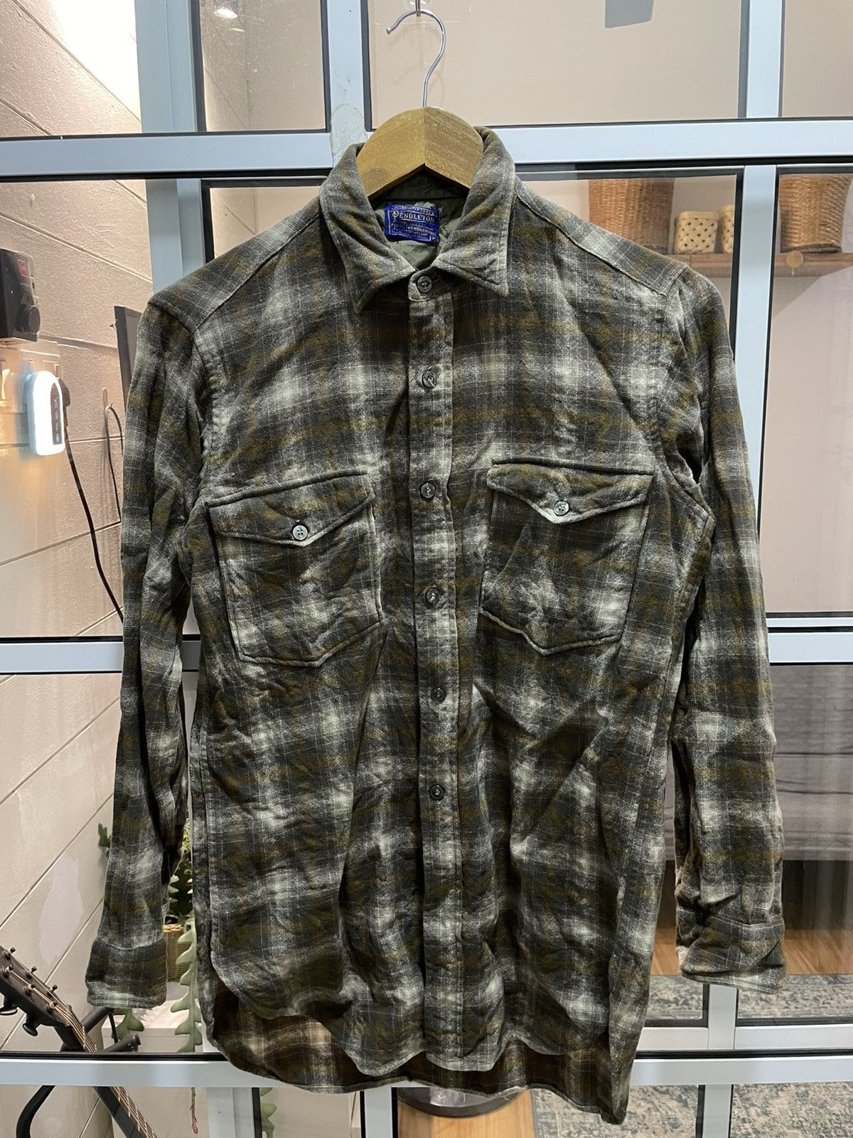 Pendleton 70s Pendleton Plaid Flannel Tartan Shirt (Virgin Wool) Size US M / EU 48-50 / 2 - 1 Thumbnail