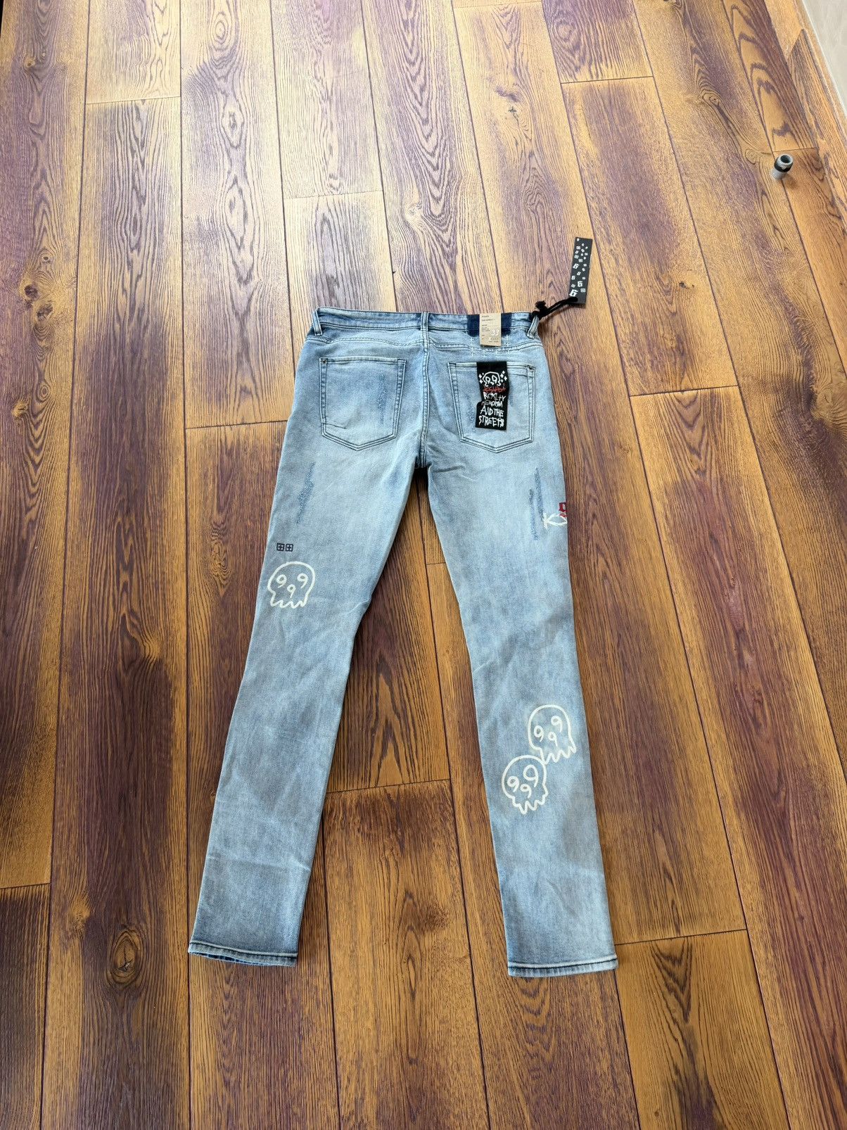 999 Club × Ksubi Ksubi 999 club skinny ripped jeans Size US 33 - 2 Thumbnail