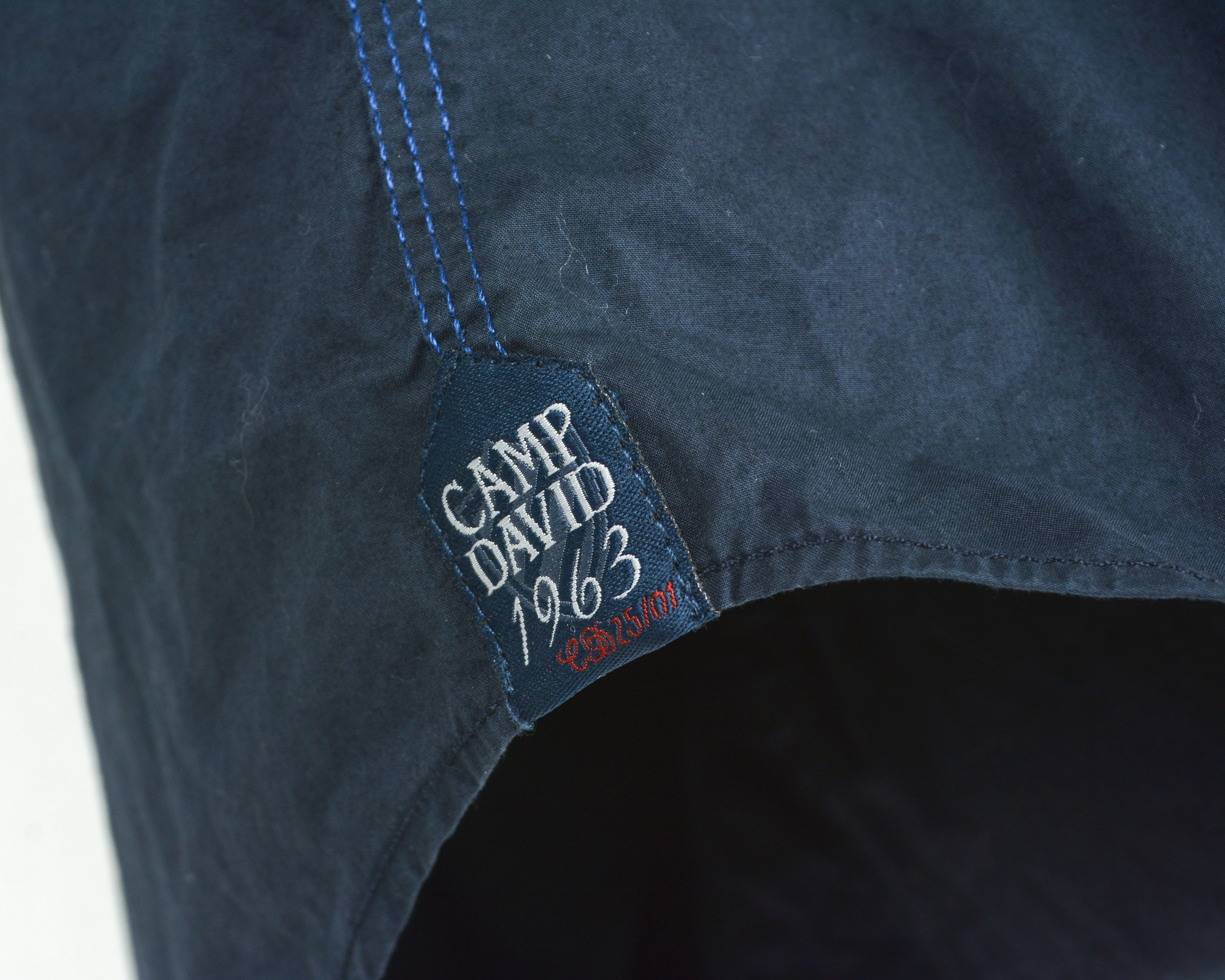 Camp David Shirt M Muscle Fit High Quality Casual Button Up Cotton navy Size US M / EU 48-50 / 2 - 6 Thumbnail