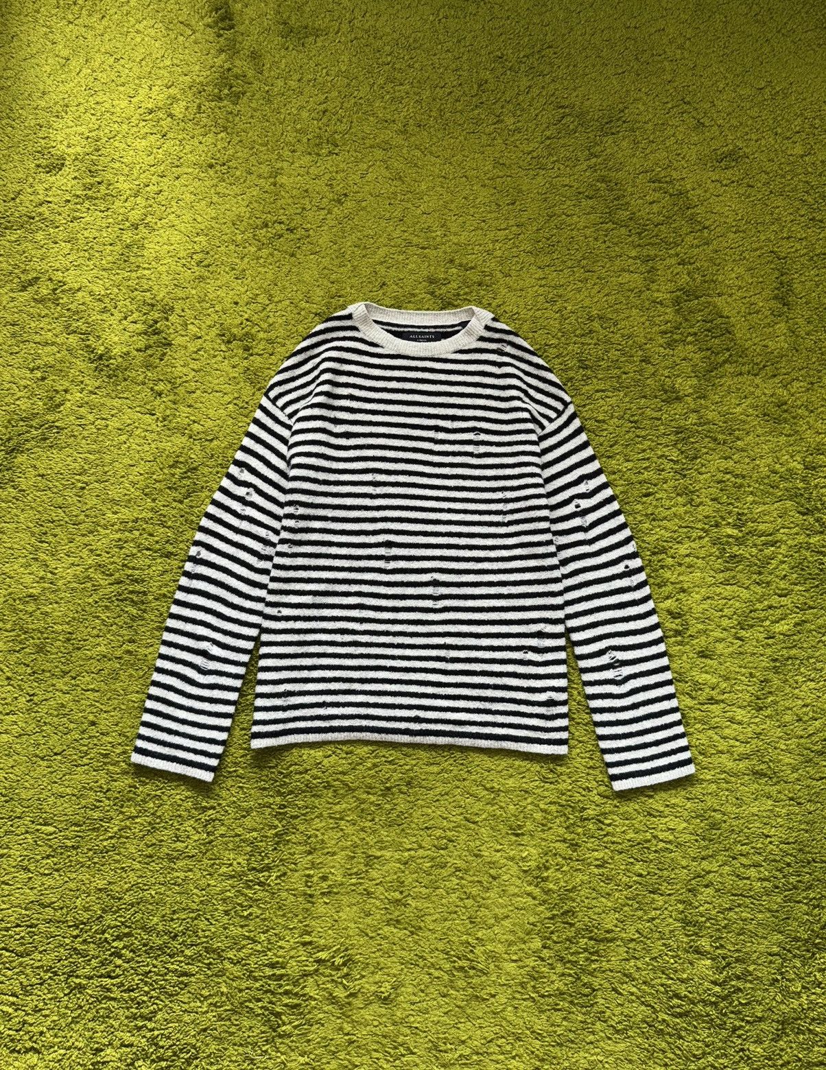 Allsaints Allsaints avant garde striped factory distressed sweater Size US XS / EU 42 / 0 - 1 Thumbnail