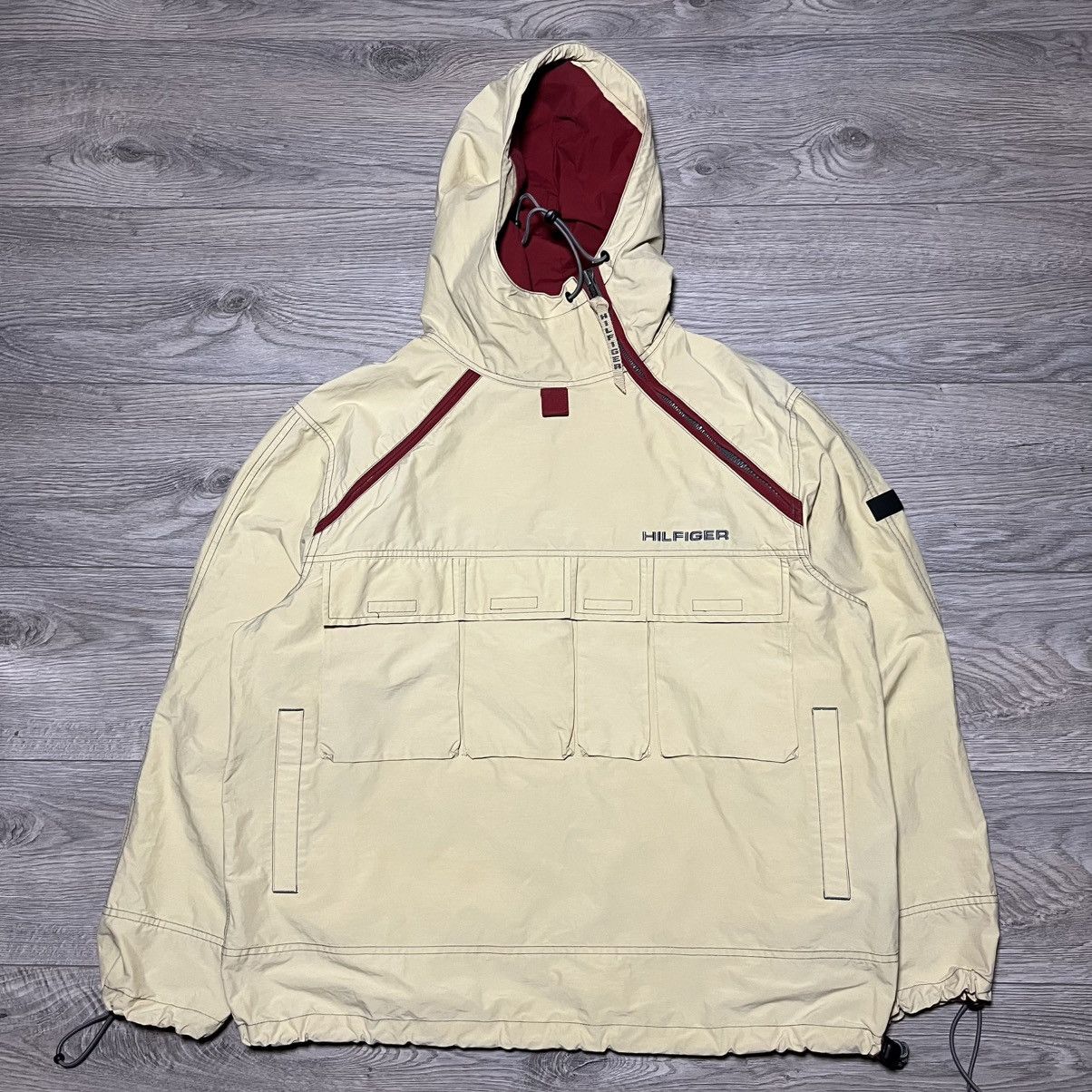 Tommy Hilfiger 2000's Tommy Hilfiger Asymmetric Cargo Multi Pocket Jacket Size US M / EU 48-50 / 2 - 1 Thumbnail