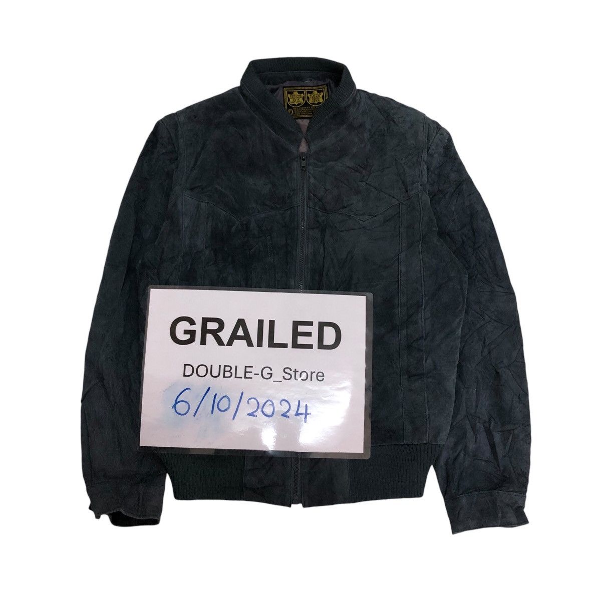 Japanese Brand 📌Vtg Bomber Leather Jacket Genuine Echtes Leder Echt Deer Size US M / EU 48-50 / 2 - 1 Thumbnail
