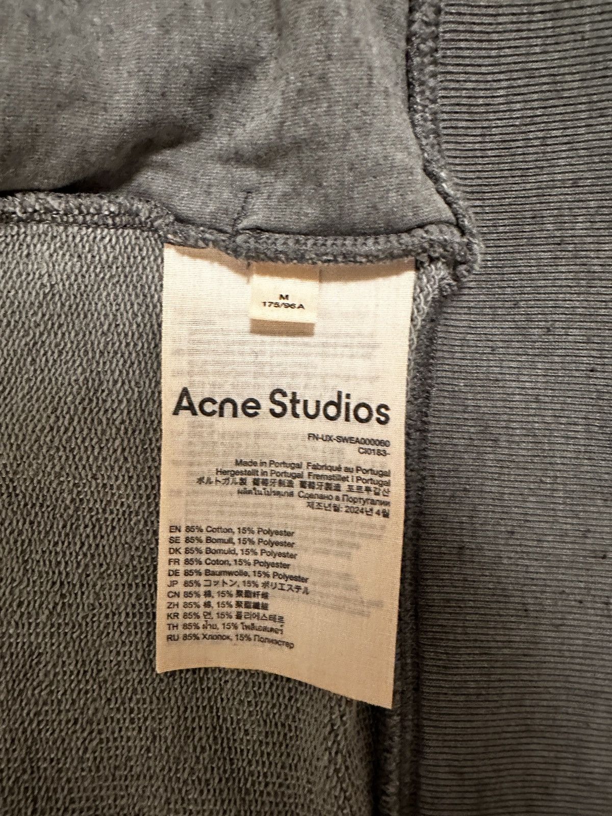 Acne Studios Acne Studios Distressed Logo Hoodie Size US M / EU 48-50 / 2 - 8 Thumbnail
