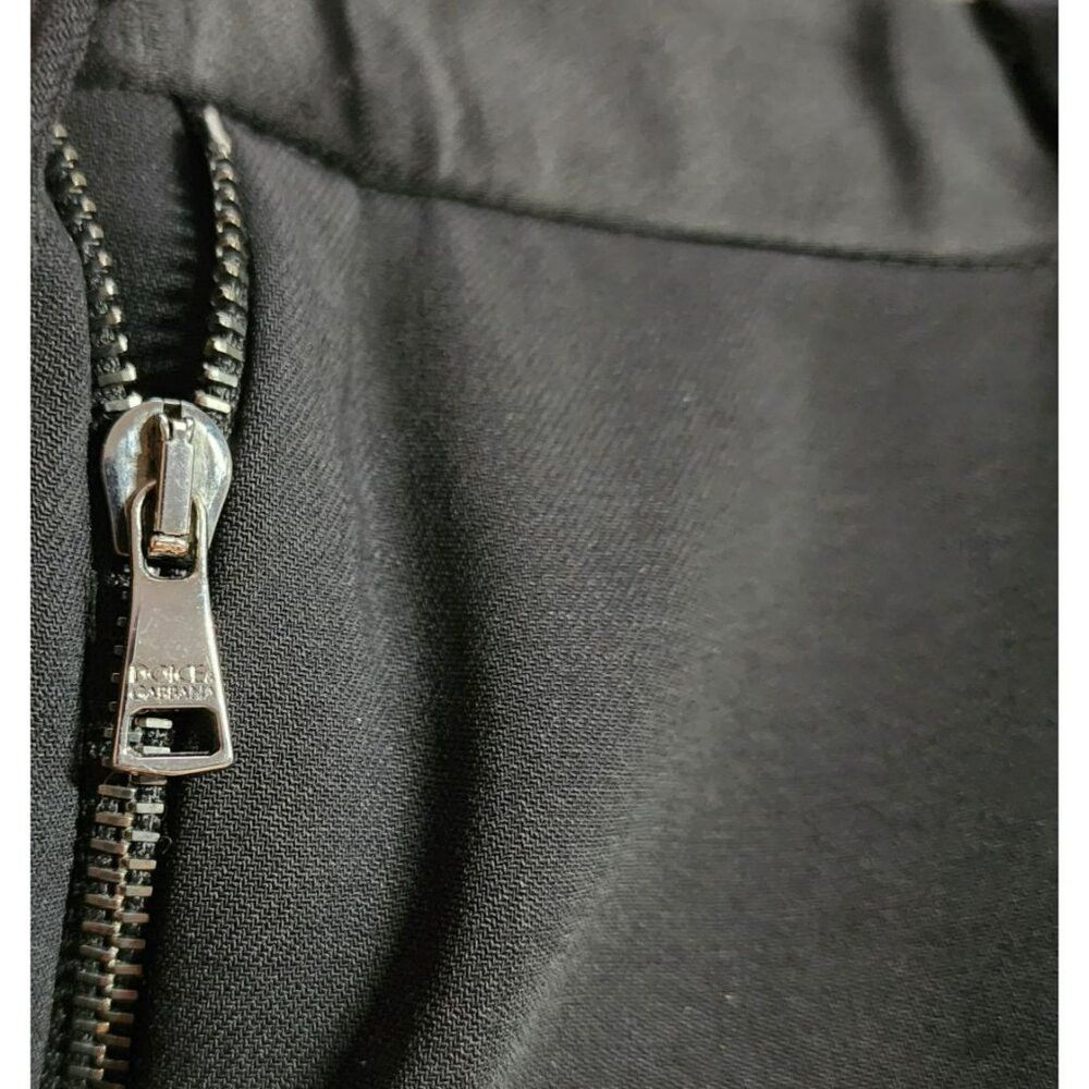 Dolce & Gabbana Dolce & Gabbana Pants US2-4|IT38 Black Tuxedo Wool Blend St Size 27" / US 4 / IT 40 - 5 Thumbnail