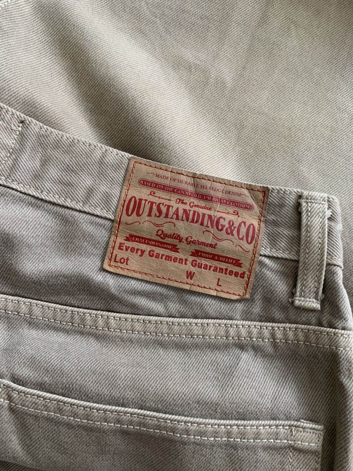 Japanese Brand Outstanding & Co Reguler Wide Baggy Jeans Size US 30 / EU 46 - 3 Thumbnail