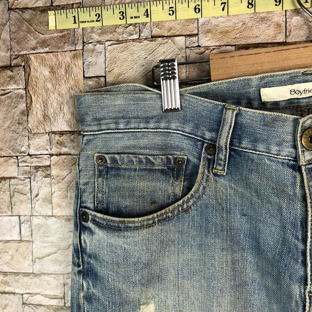 Uniqlo Uniqlo Boyfriend Blue Distressed Denim Pants #A998 Size US 32 / EU 48 - 7 Thumbnail