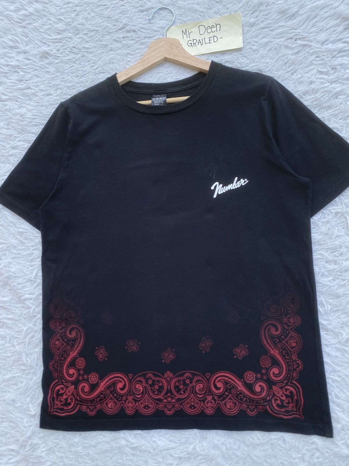 Number (N)ine Rare Number Nine Takahiromiyashita Paisley Printed Tshirt Size US M / EU 48-50 / 2 - 7 Thumbnail