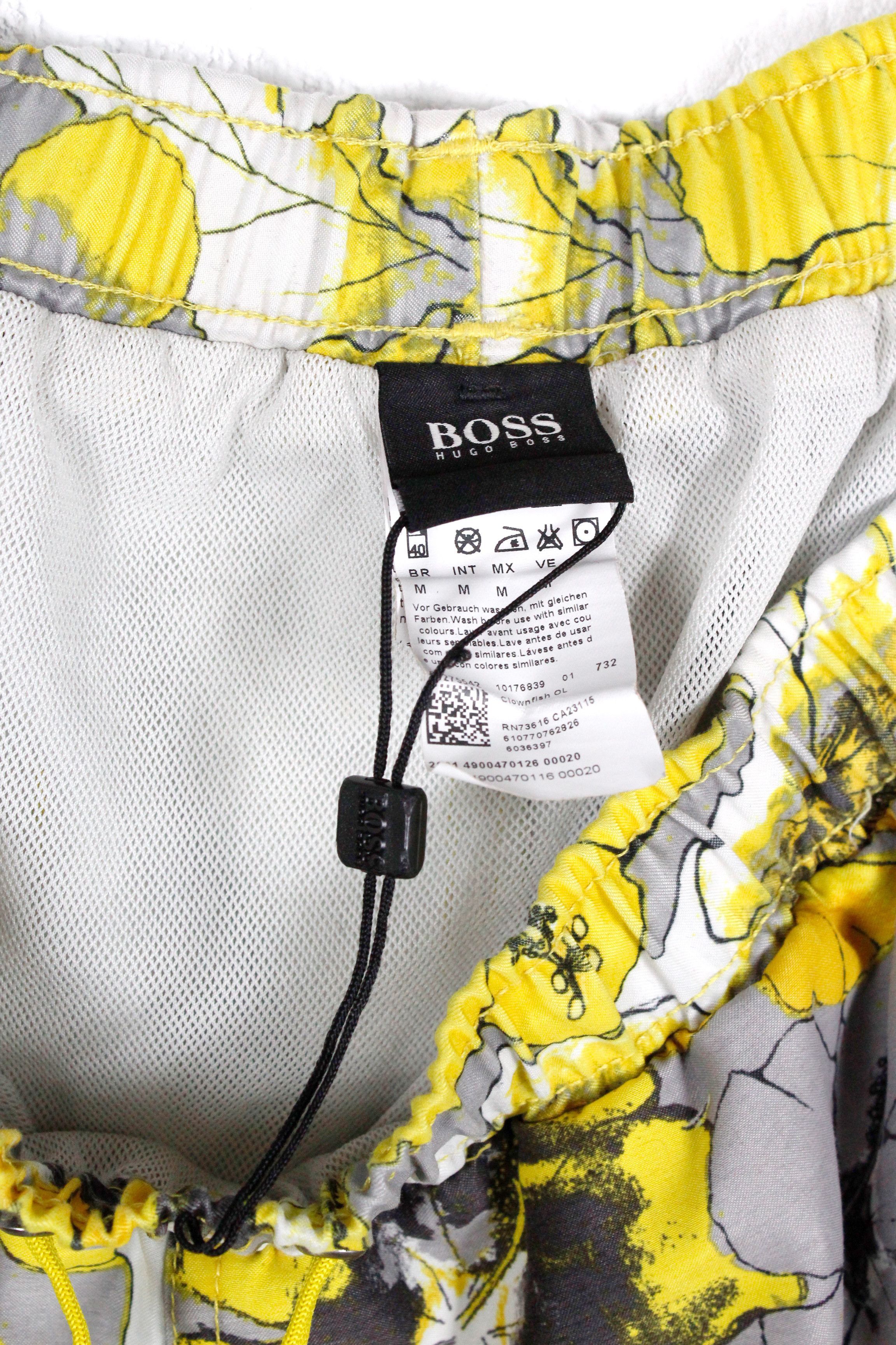 Hugo Boss × Vintage Hugo Boss Hawaiian Floral Pattern Swim Shorts Beach M Size US 32 / EU 48 - 5 Thumbnail
