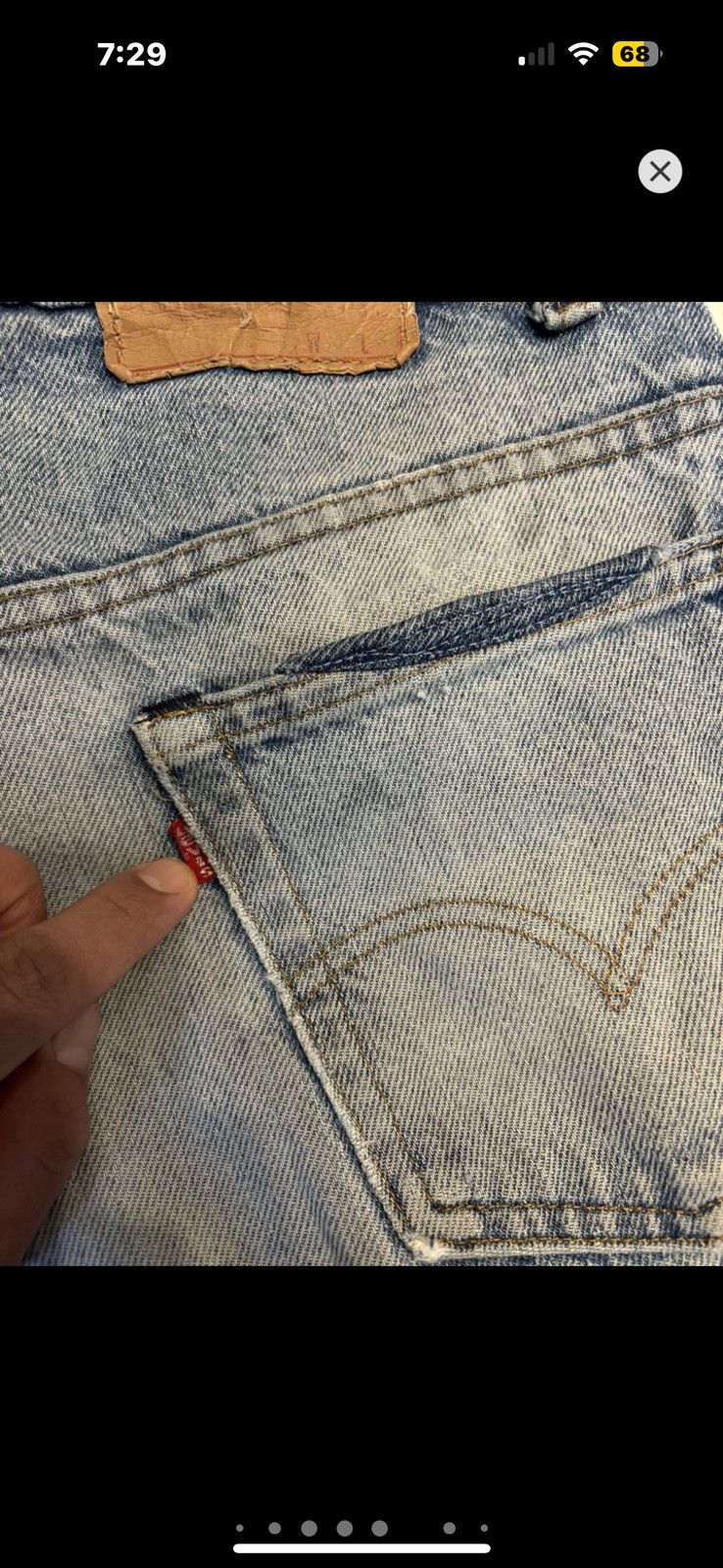 Levi's Vintage Clothing ***FINAL DROP***RARE 80s LEVIS PATCHWORK DISTRESS DENIM 36 Size US 36 / EU 52 - 7 Thumbnail