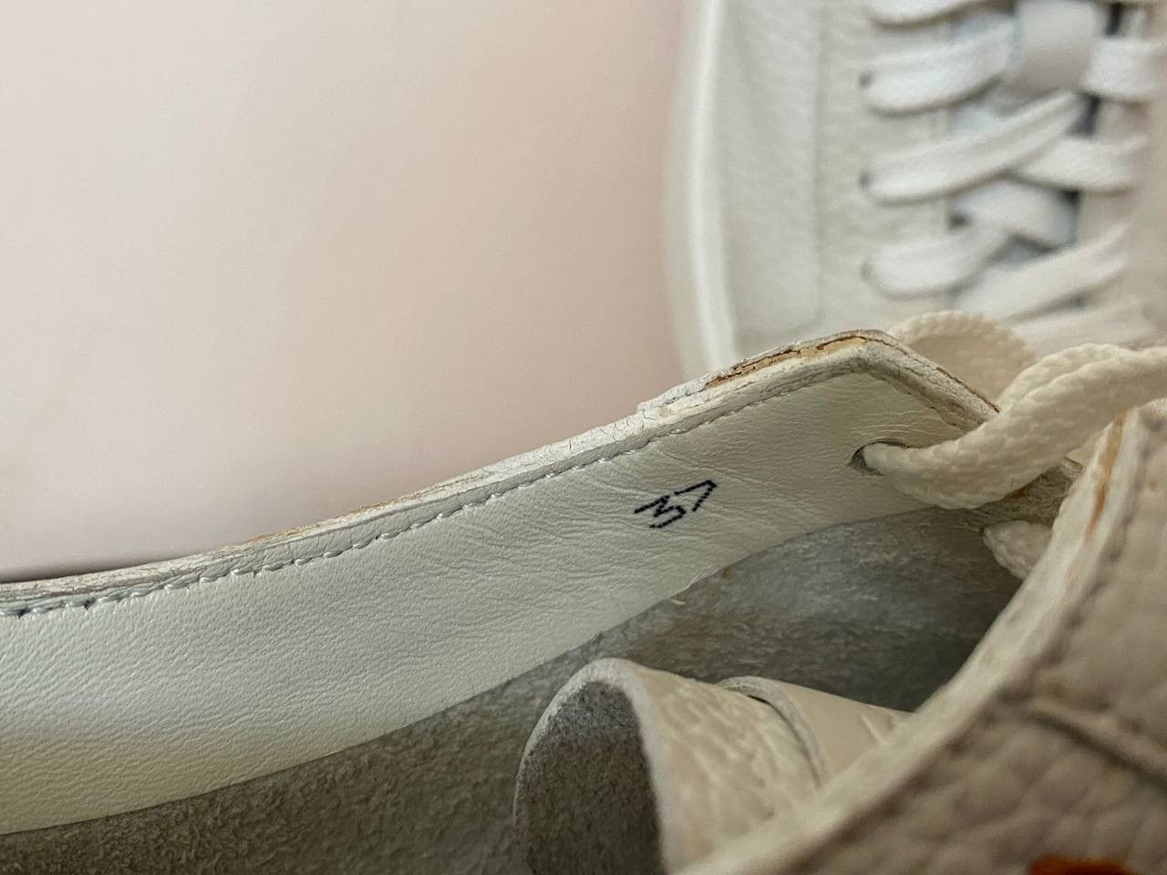 Santoni Santoni Design White women's Leather Classic Sneakers Size US 7 / IT 37 - 10 Thumbnail