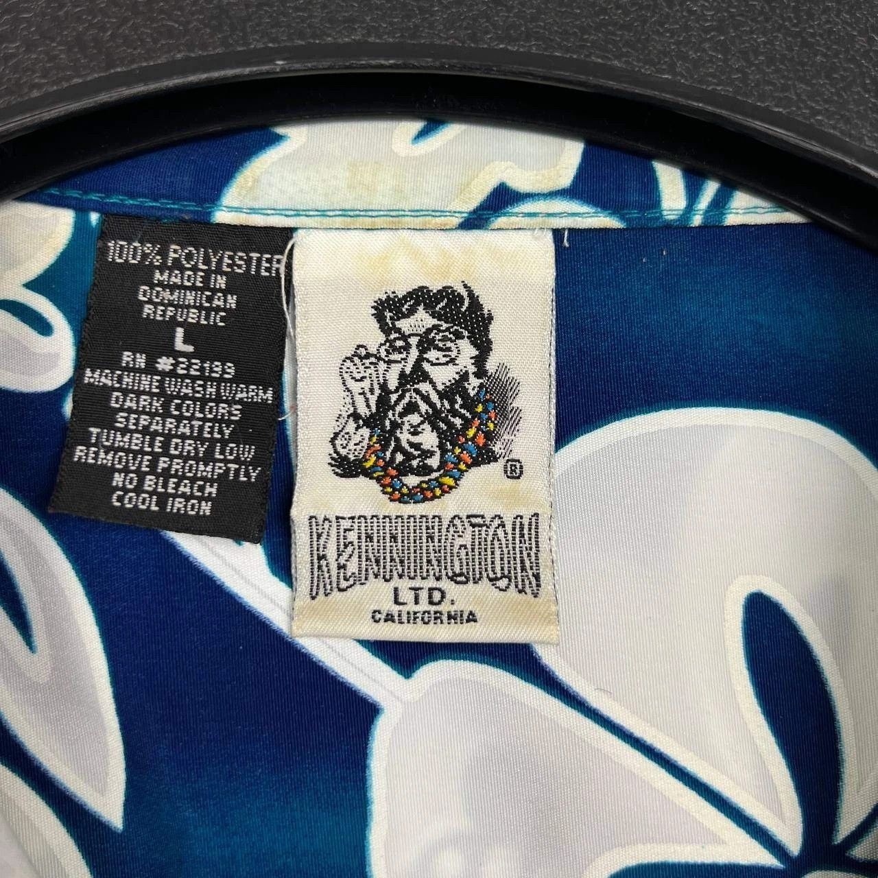 Kennington Ltd. Kennington Shirt Men Blue Hawaiian Button Up Collared L Size US L / EU 52-54 / 3 - 5 Thumbnail